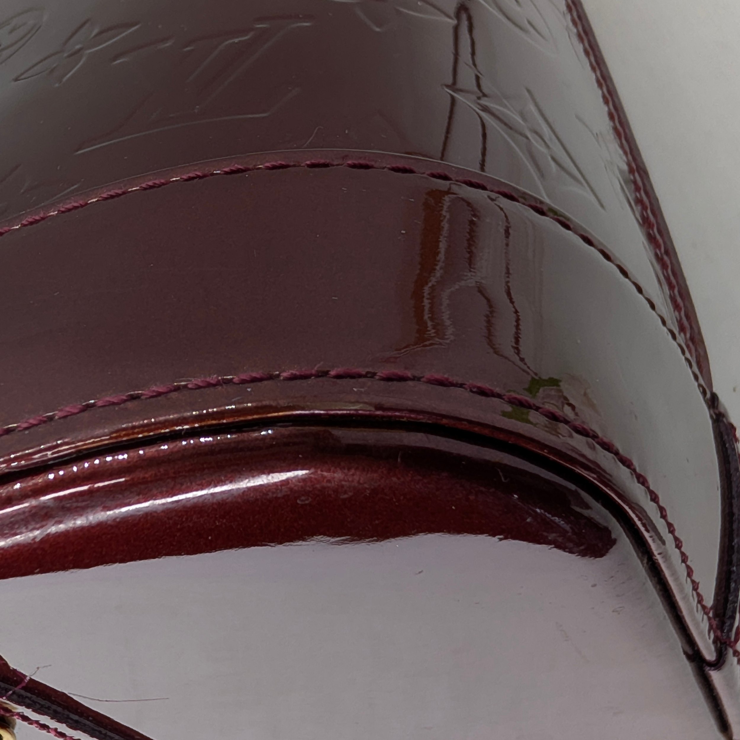 Louis Vuitton Alma GM Monogram Vernis Amarante
