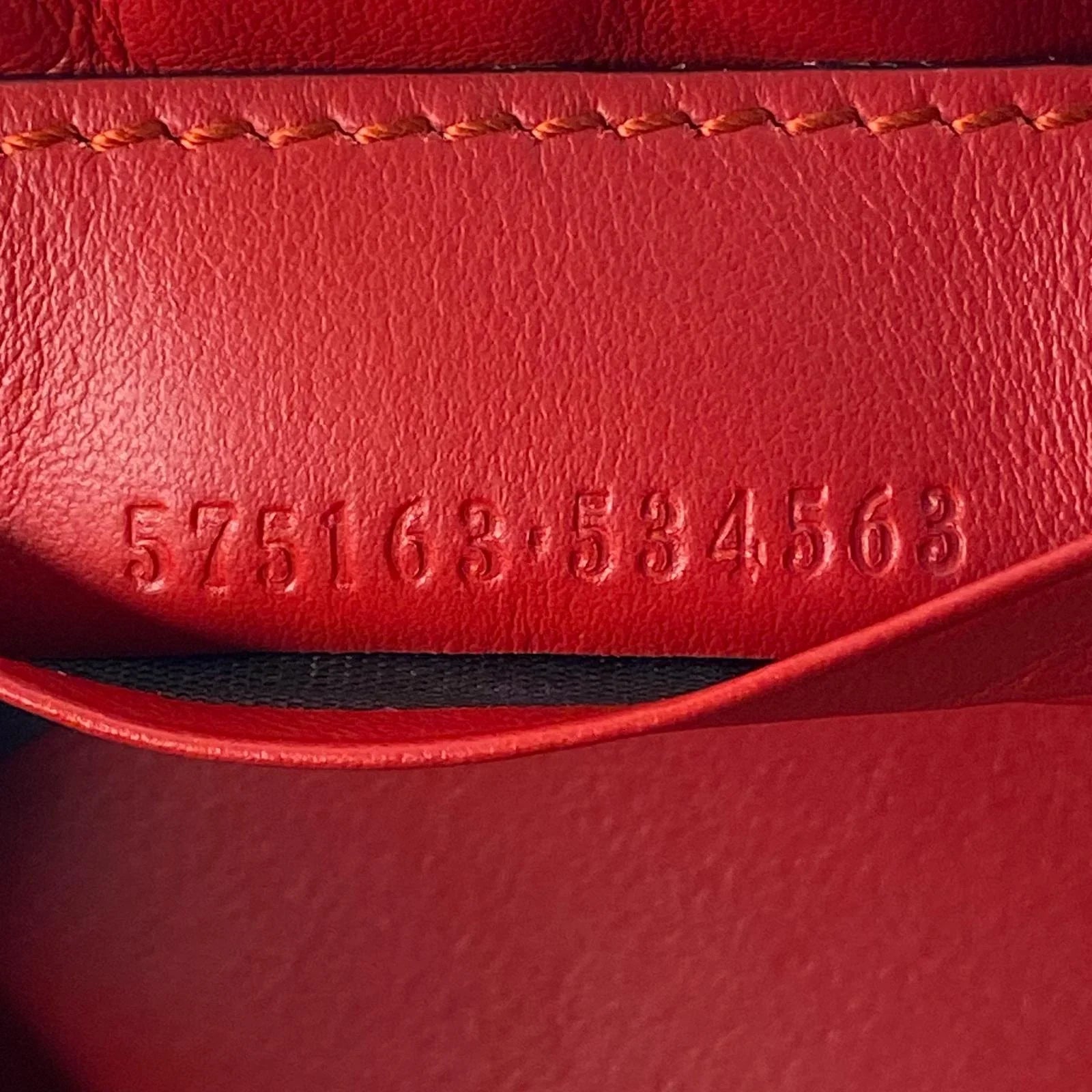 Gucci Calfskin Matelassé Mini GG Marmont Bucket Bag – Hibiscus Red - Lost Designer