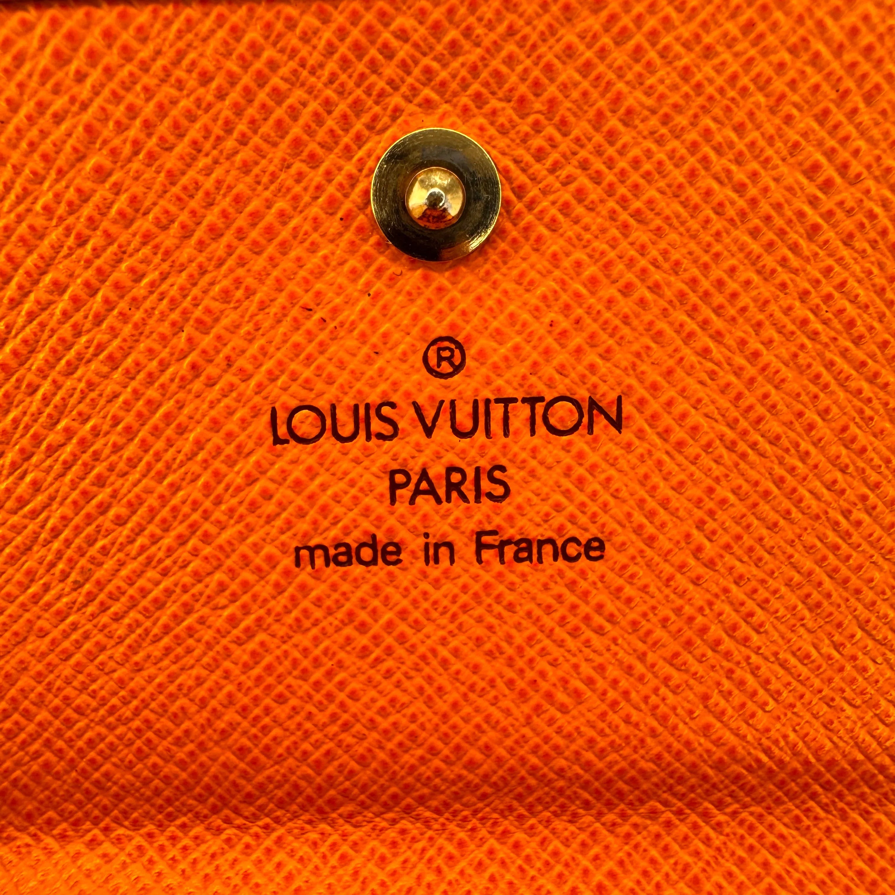 Louis Vuitton Epi Leather Wallet Orange - Lost Designer