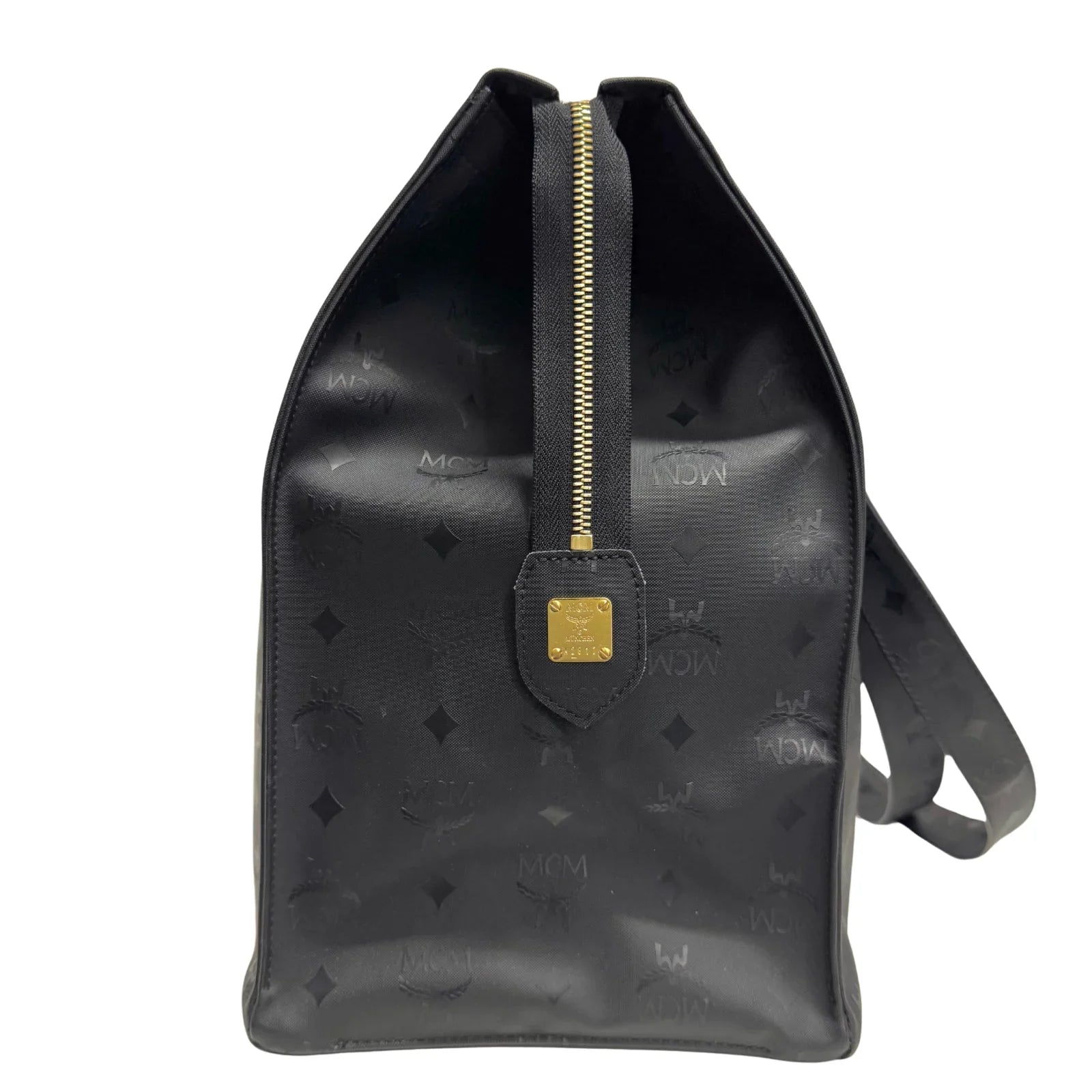 MCM Large Visetos Nylon Tote Bag Black - Lost Designer