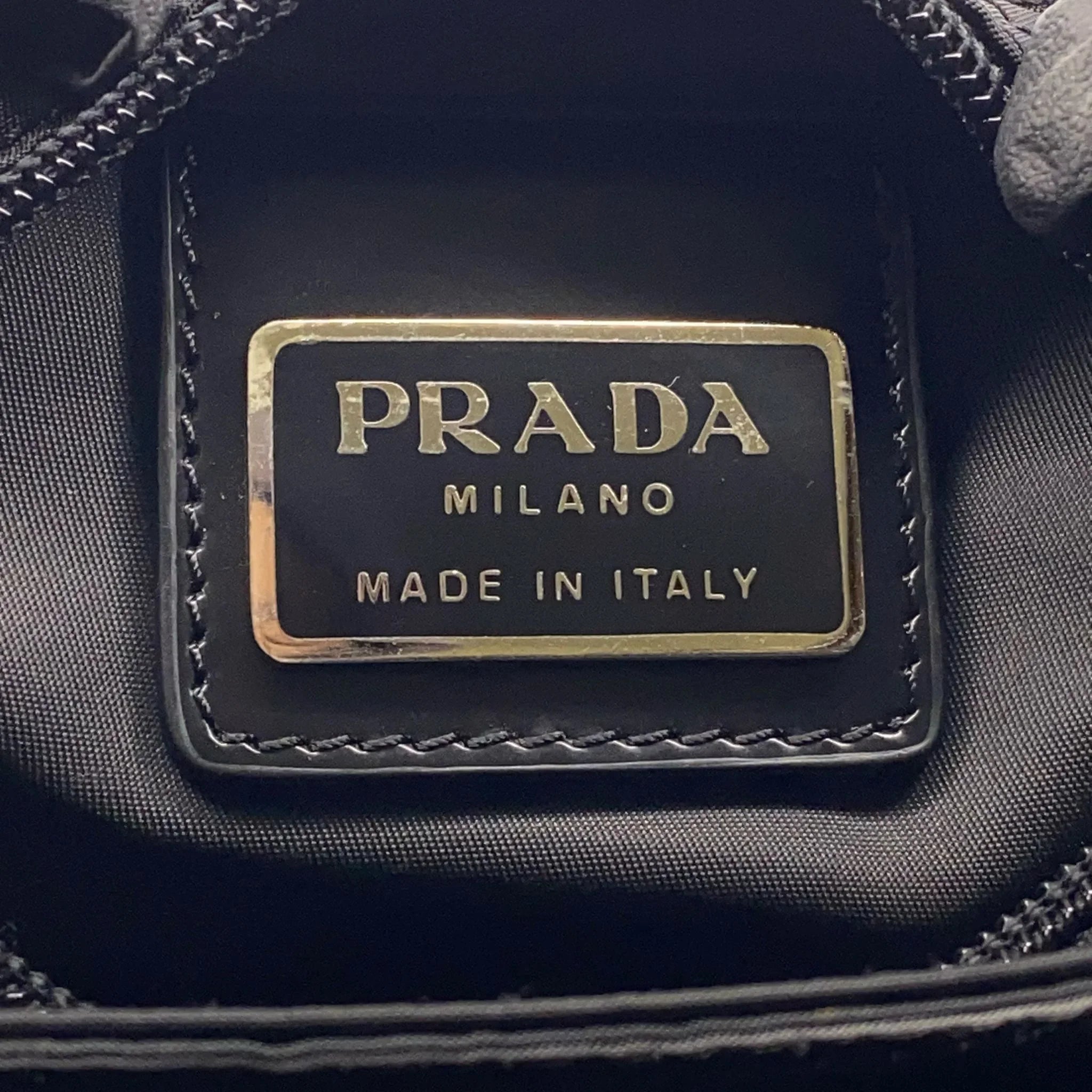 Prada Black Nylon Crossbody Messenger Black Bag - Lost Designer