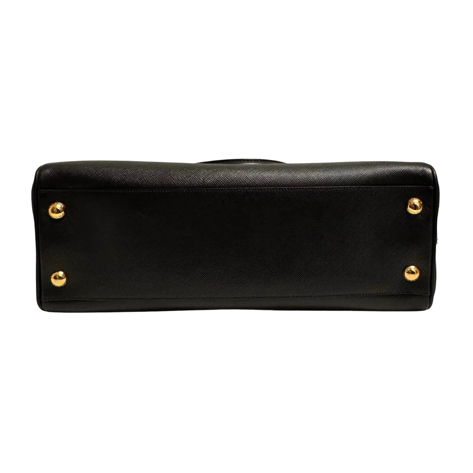 Pradaa Saffiano Lux Pyramid Bag Black - Lost Designer