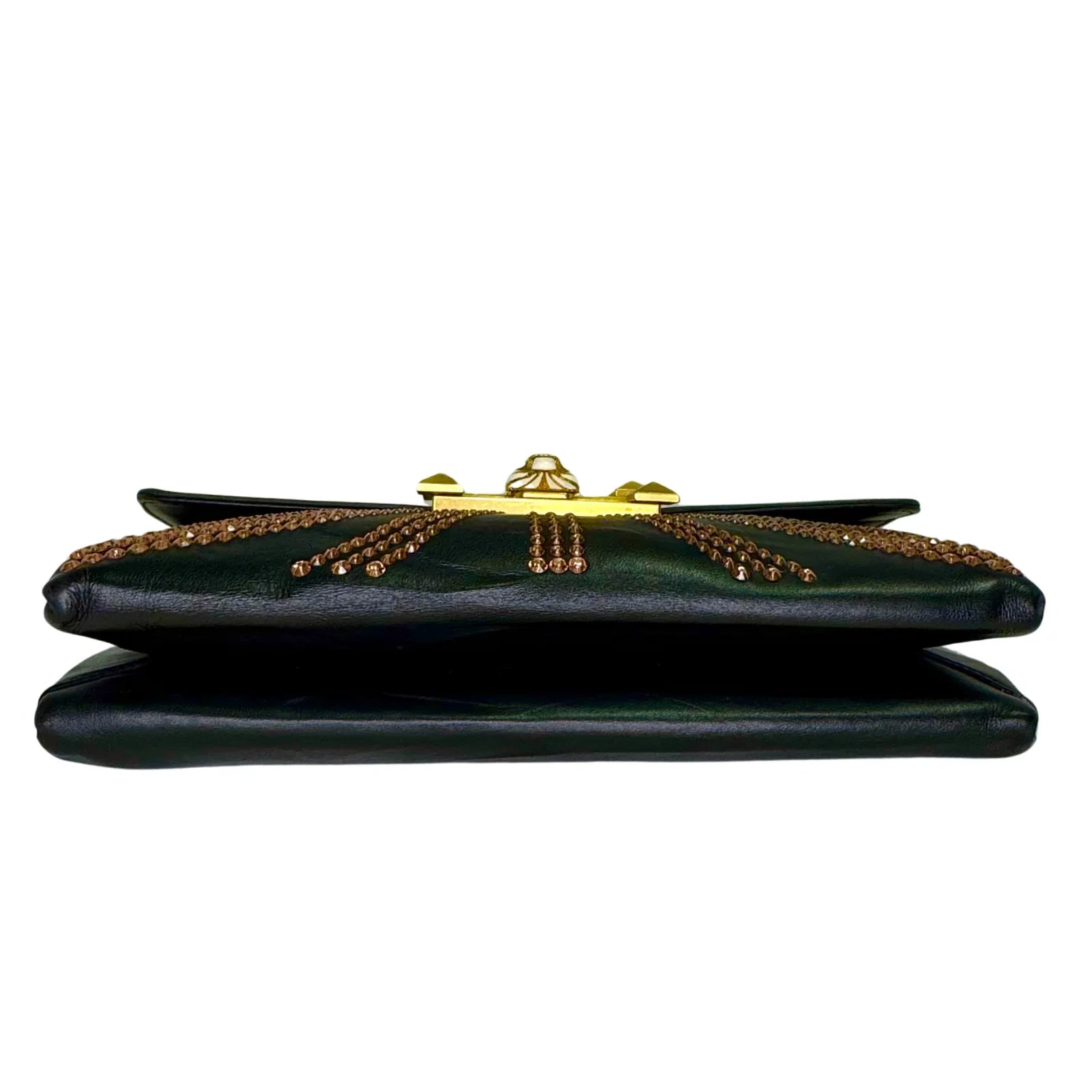 Gucci Osiride Future Embellished Leather Bag Black - Lost Designer
