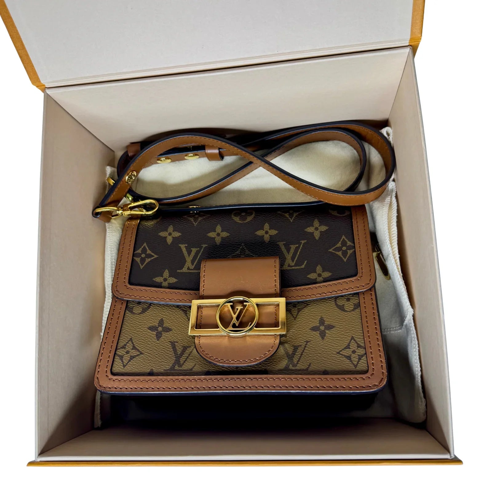Louis Vuitton Reverse Monogram Dauphine Mini Bag - Lost Designer
