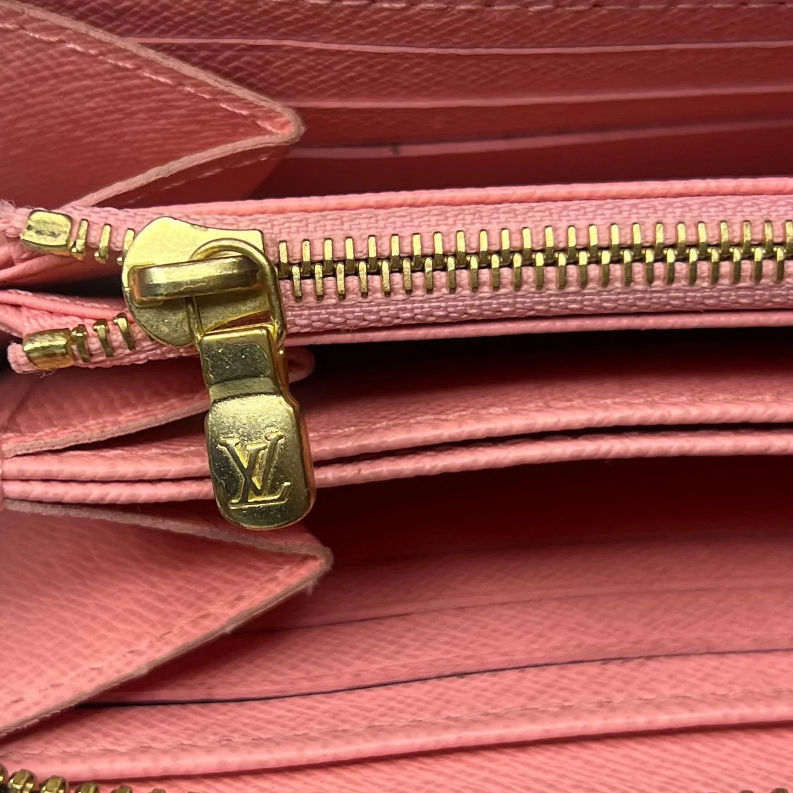 Louis Vuitton Monogram Jungle Dots Sugar Pink Poppy Zippy Clutch Wallet - Lost Designer