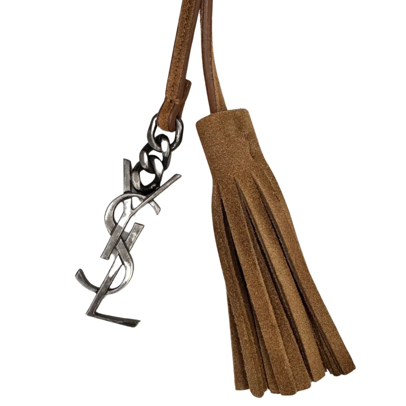Saint Laurent Jen Flat Bucket Leather Bag Camel - Lost Designer