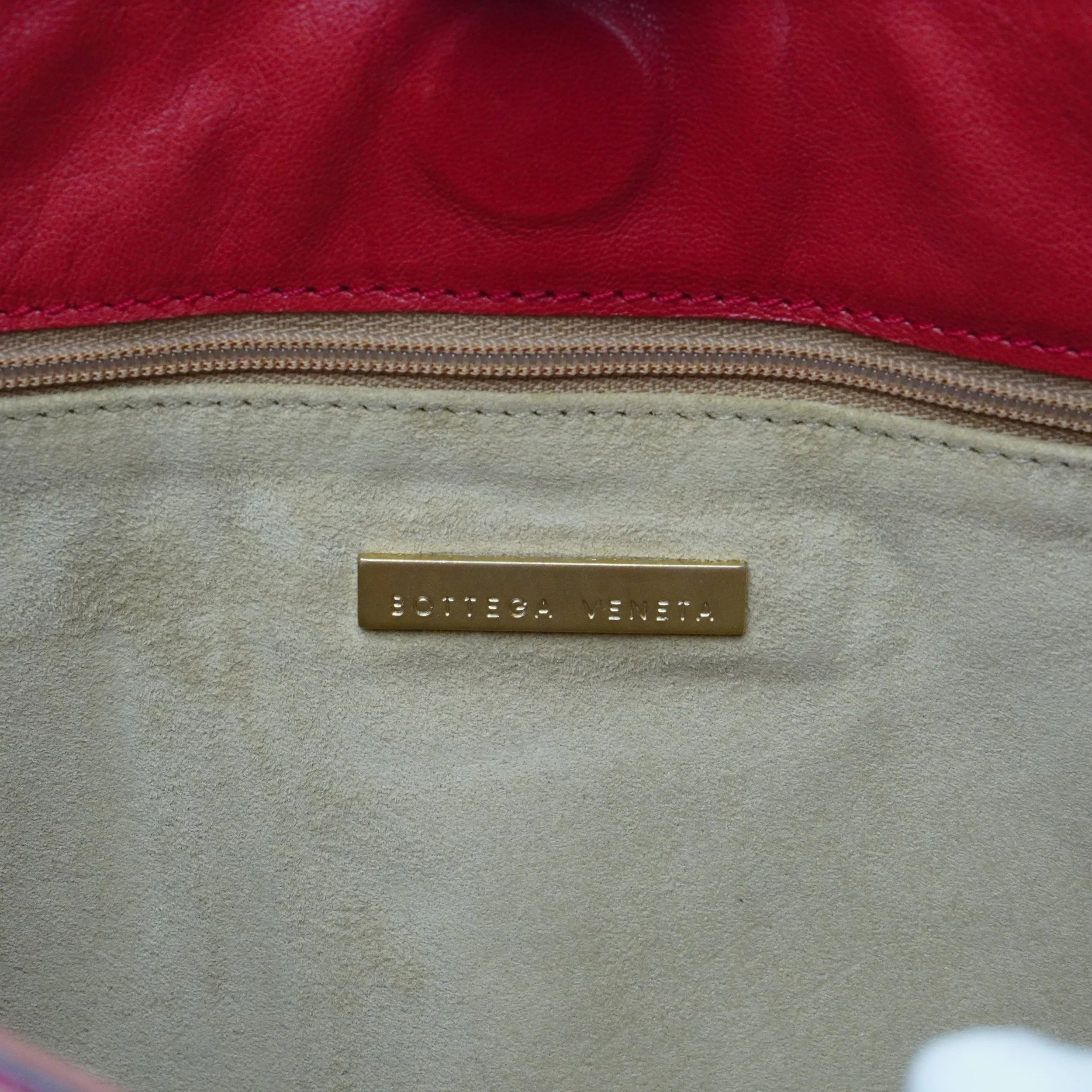 Bottega Veneta Biege & Red Cheetah Cowhide Print Handbag - Lost Designer