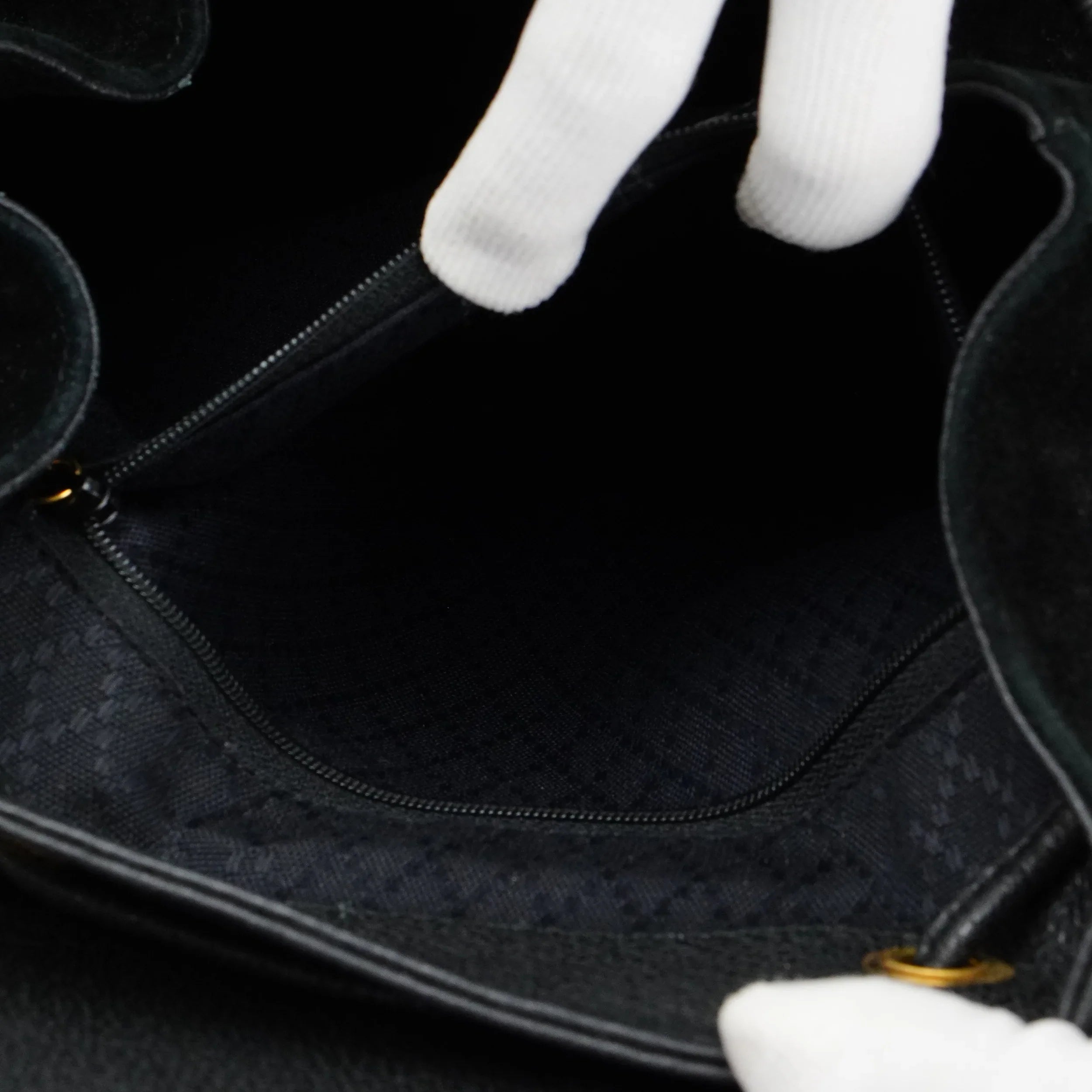 Gucci Black Bamboo/Suede Backpack Bag - Lost Designer