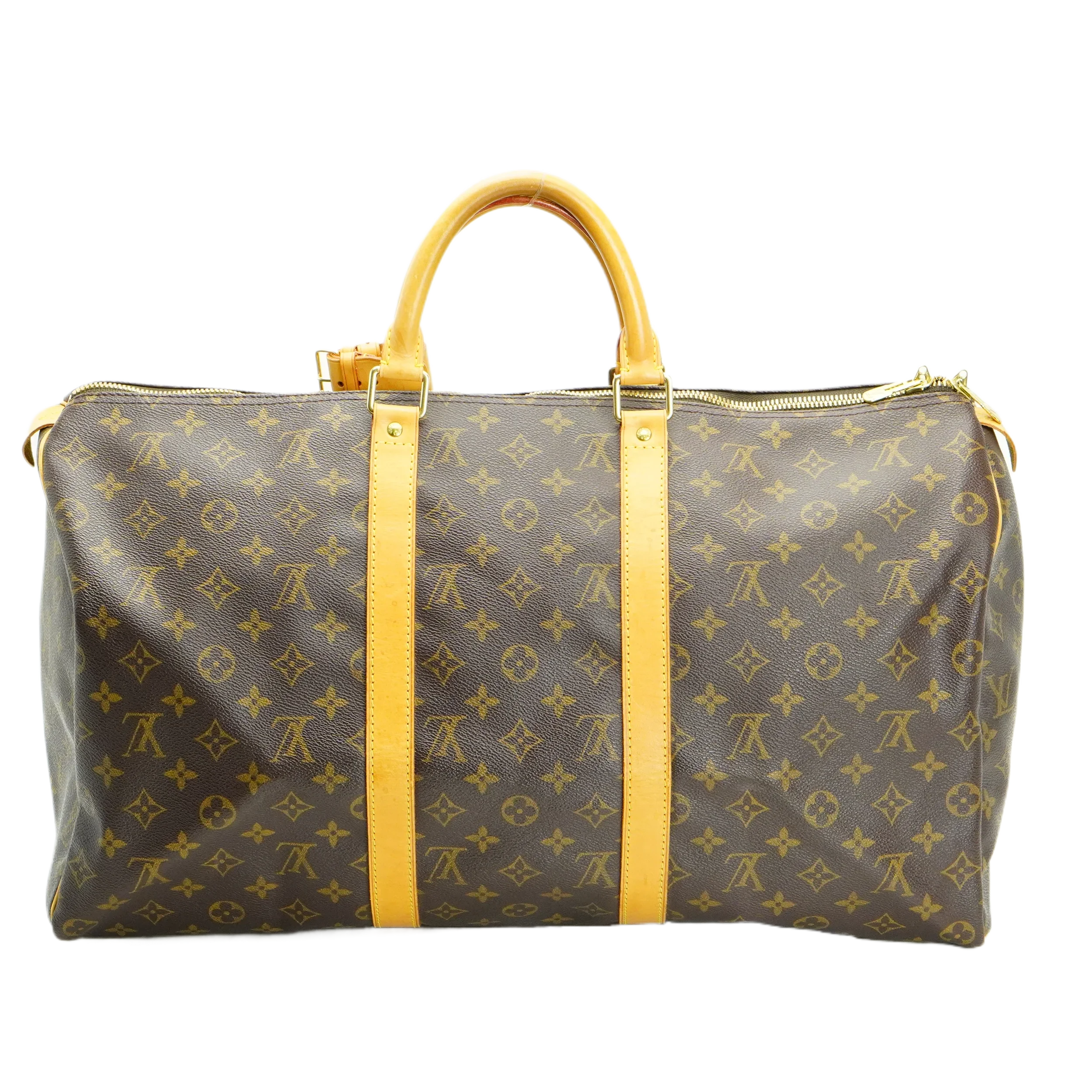 Louis Vuitton Brown Monogram Keepall 50 Bag - Lost Designer