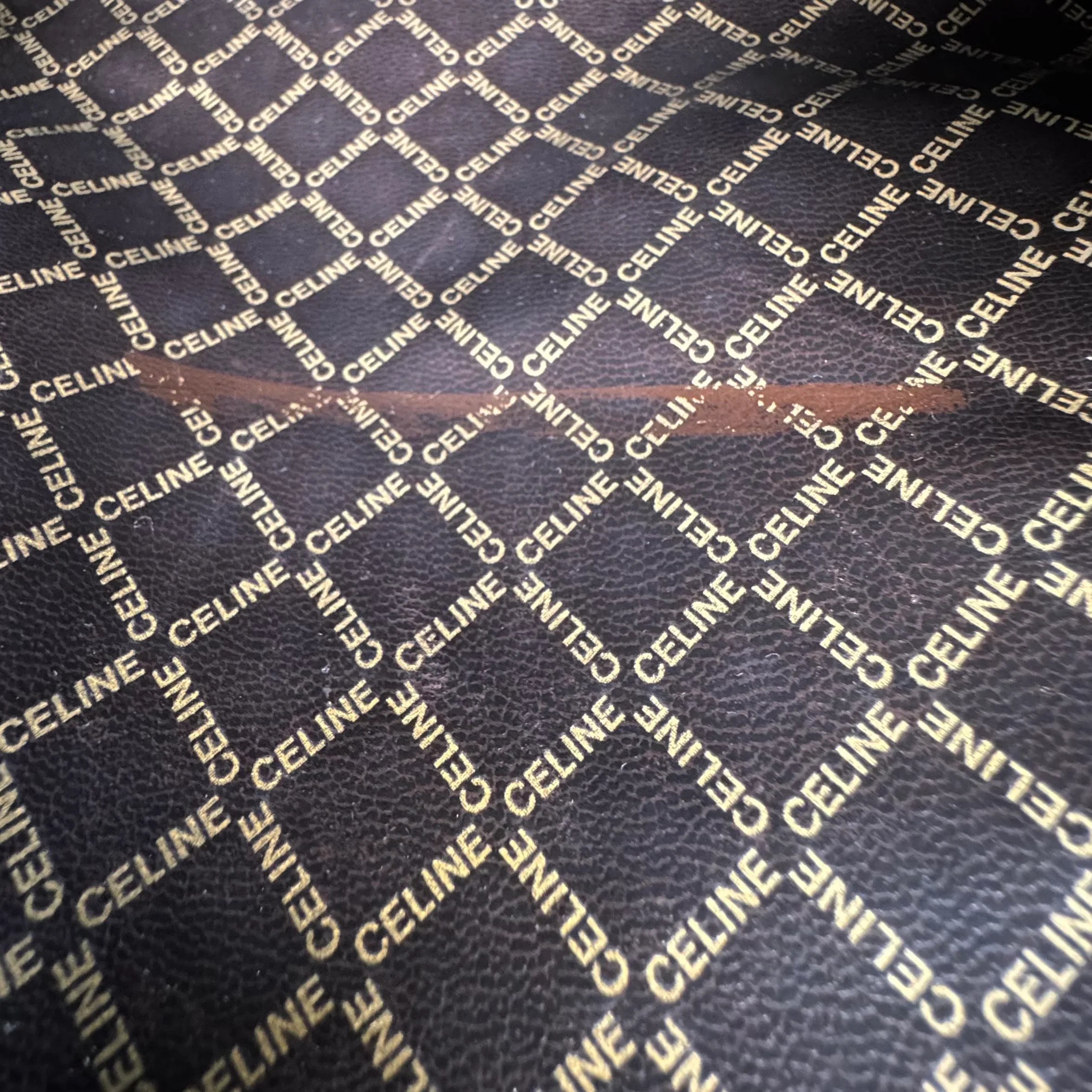 Brown Celine Leather Clutch - Lost Designer