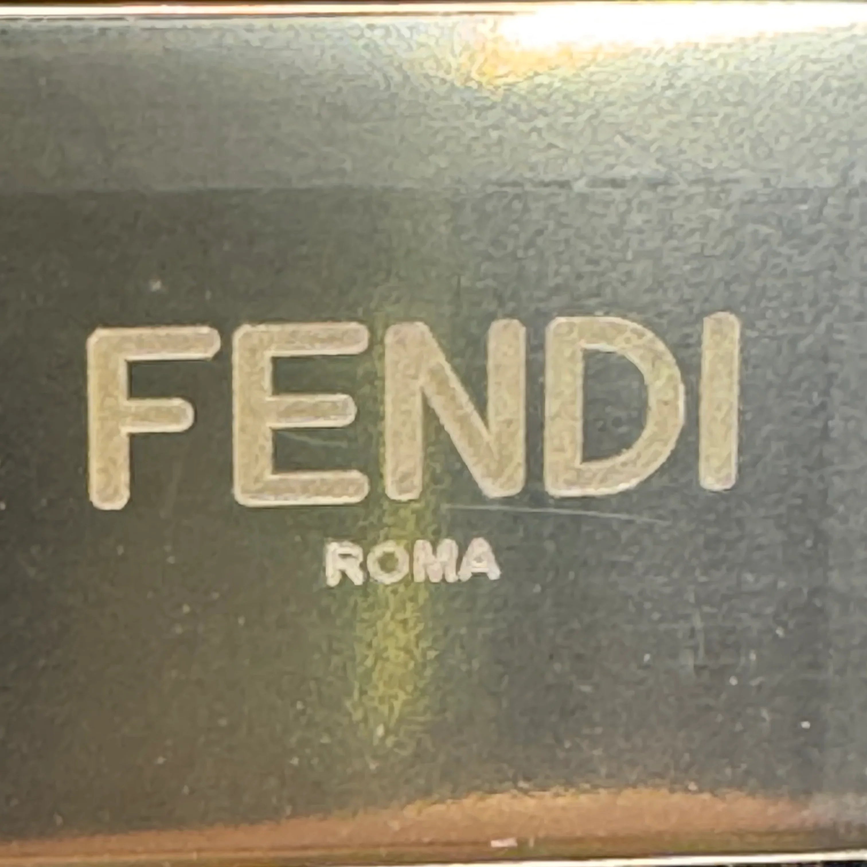 Fendi First Small Shiny Nappa Beige Snakeskin Lambskin Crossbody Bag - Lost Designer