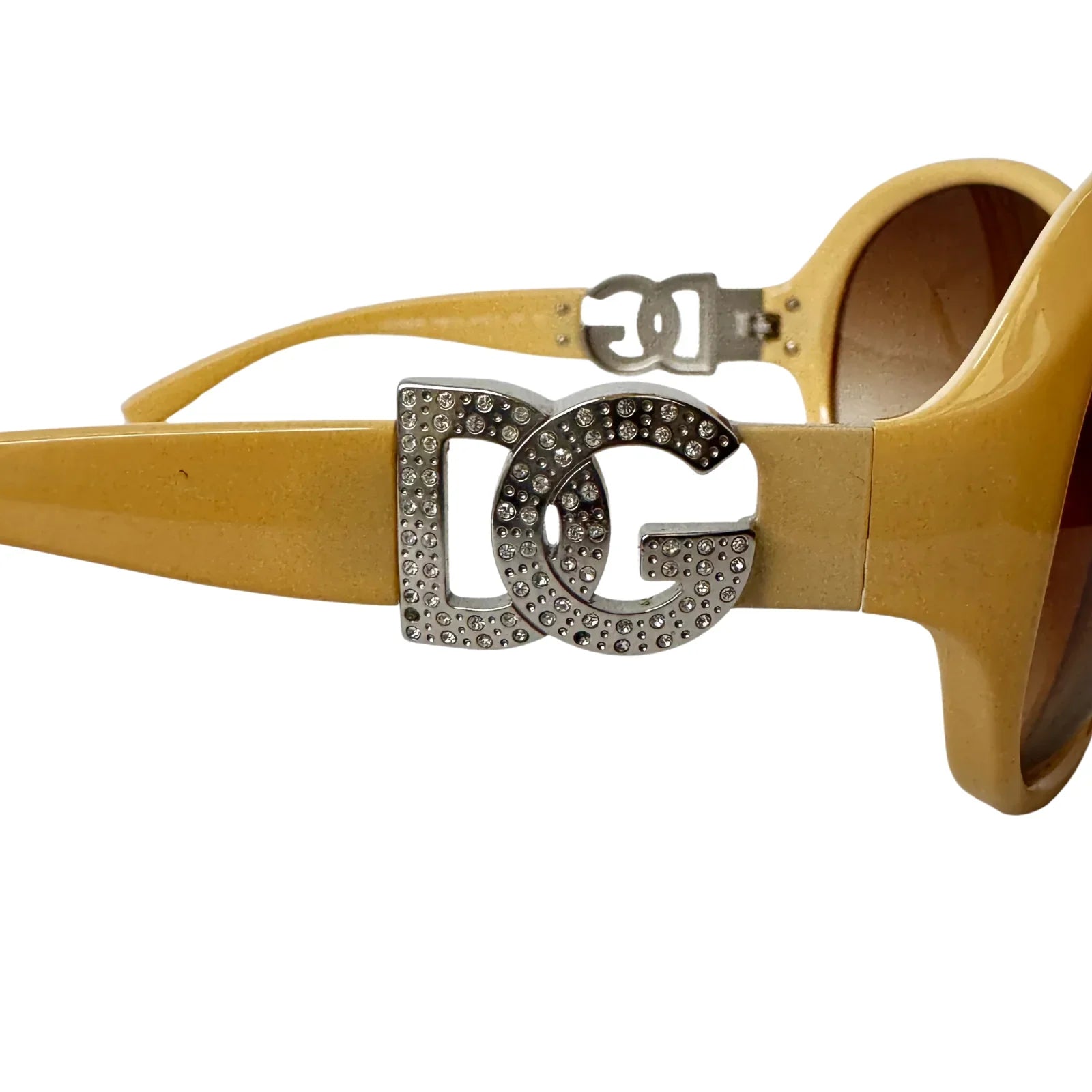 DOLCE & GABBANA 6030B Crystal Beige Gradient Sunglasses - Lost Designer