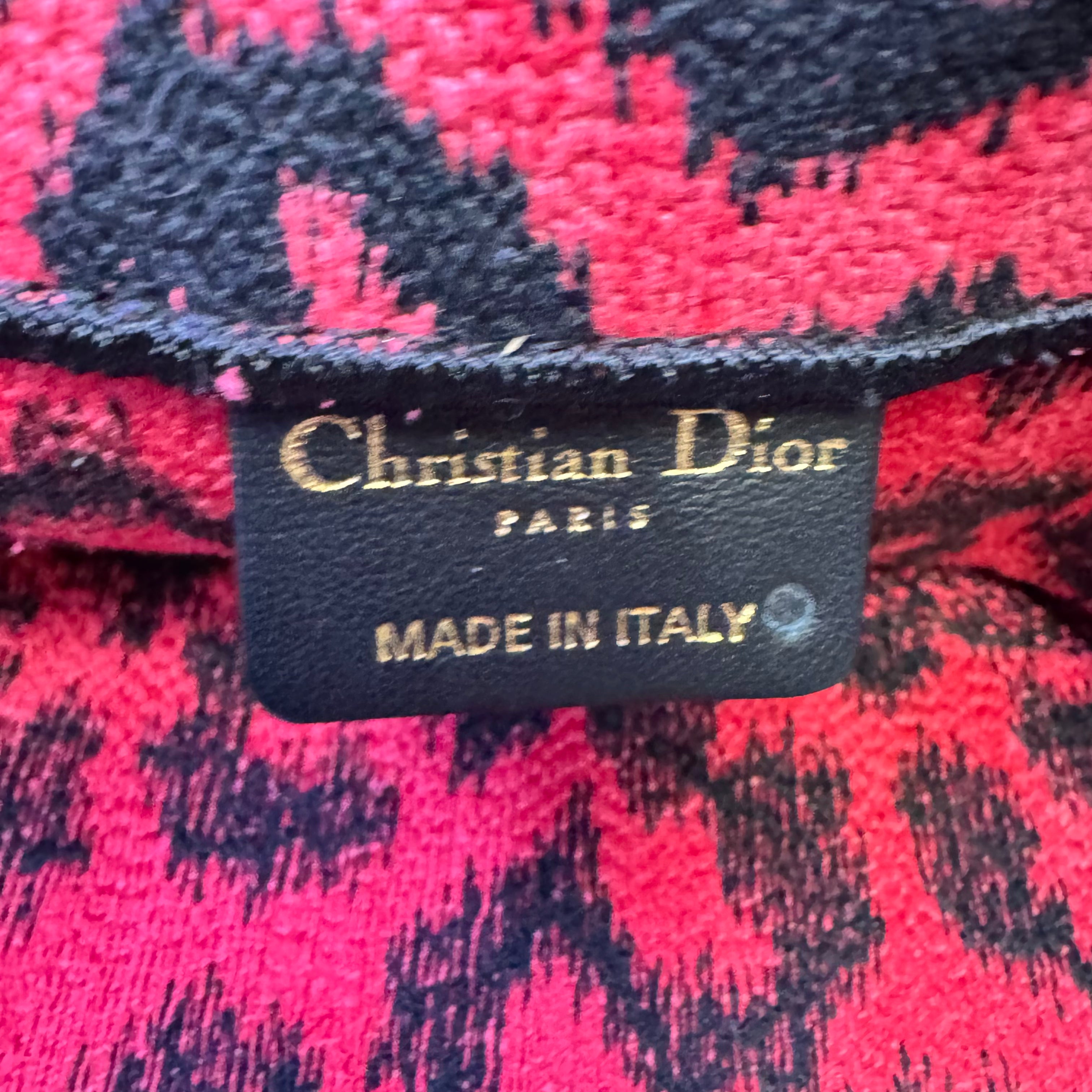 Dior Book Tote Medium Leopard Red - Lost Designer