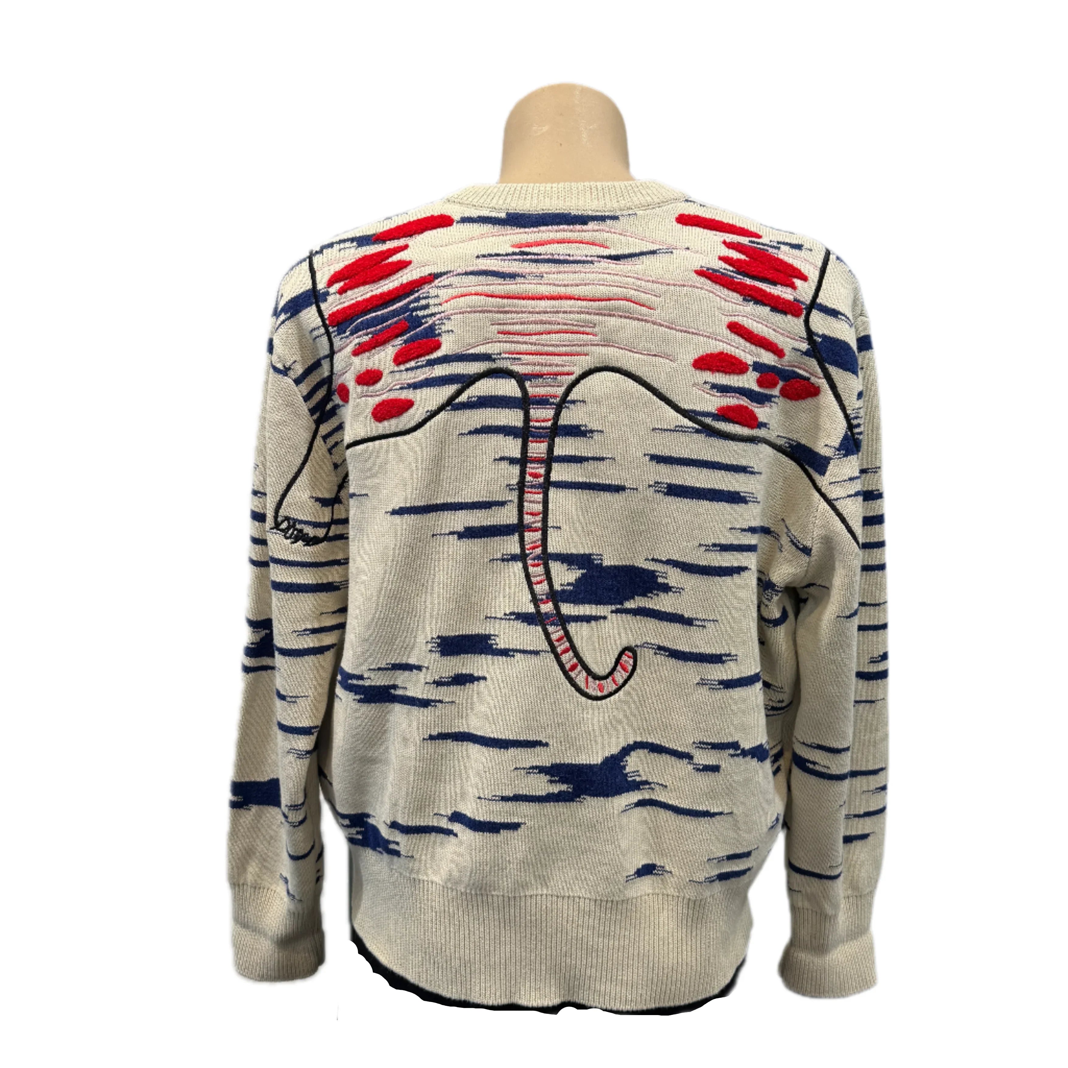 KENZO Womens Tiger Claw Knit Sweater - Cream Size M - Lost Designer