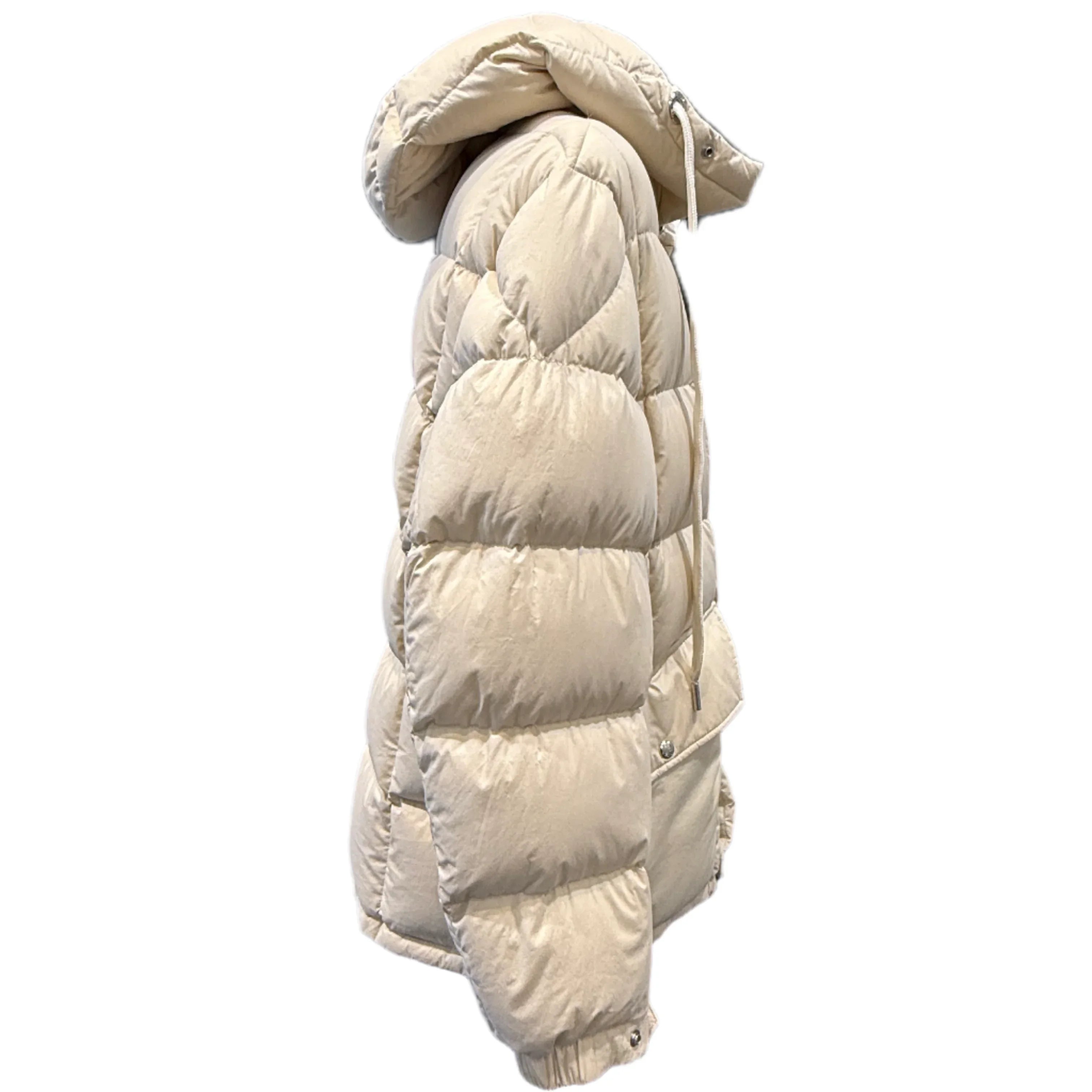 Moncler Grimblat Giubbotto Women's Puffer Jacket Off White size 2 / Medium - Lost Designer
