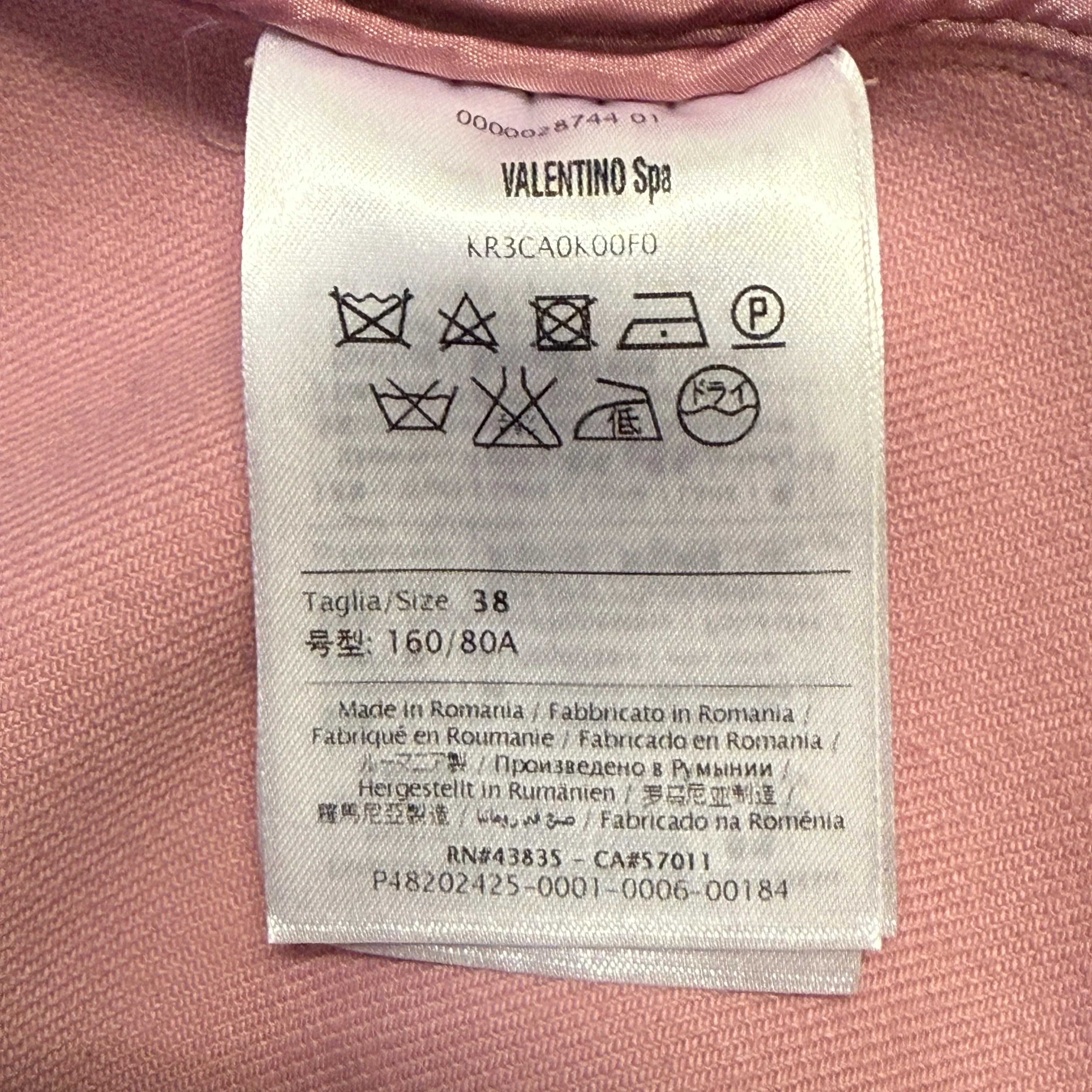 Red Valentino Split back Coat jacket Pink size 38 - Lost Designer