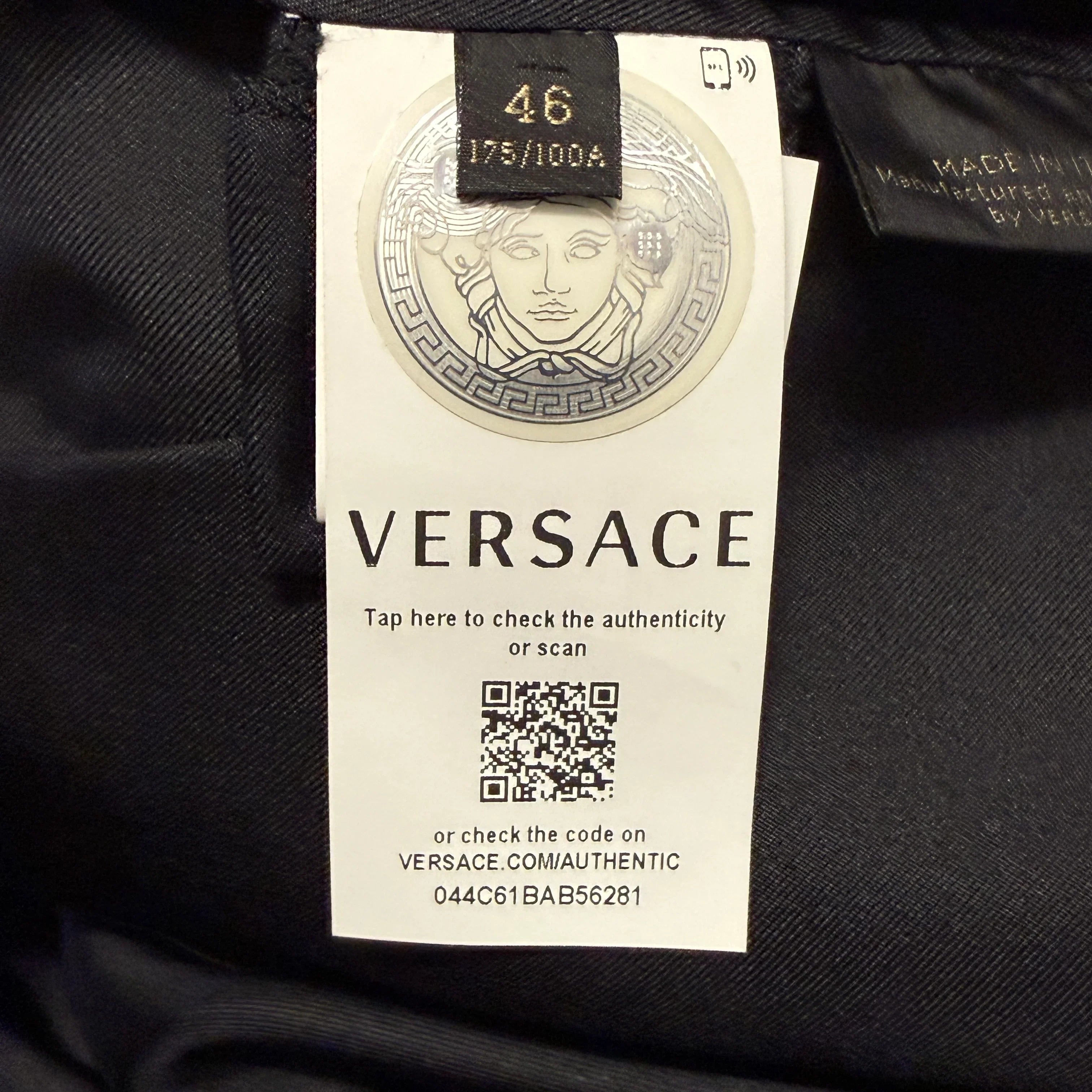 Black/Gold versace Dress, 46 - Lost Designer