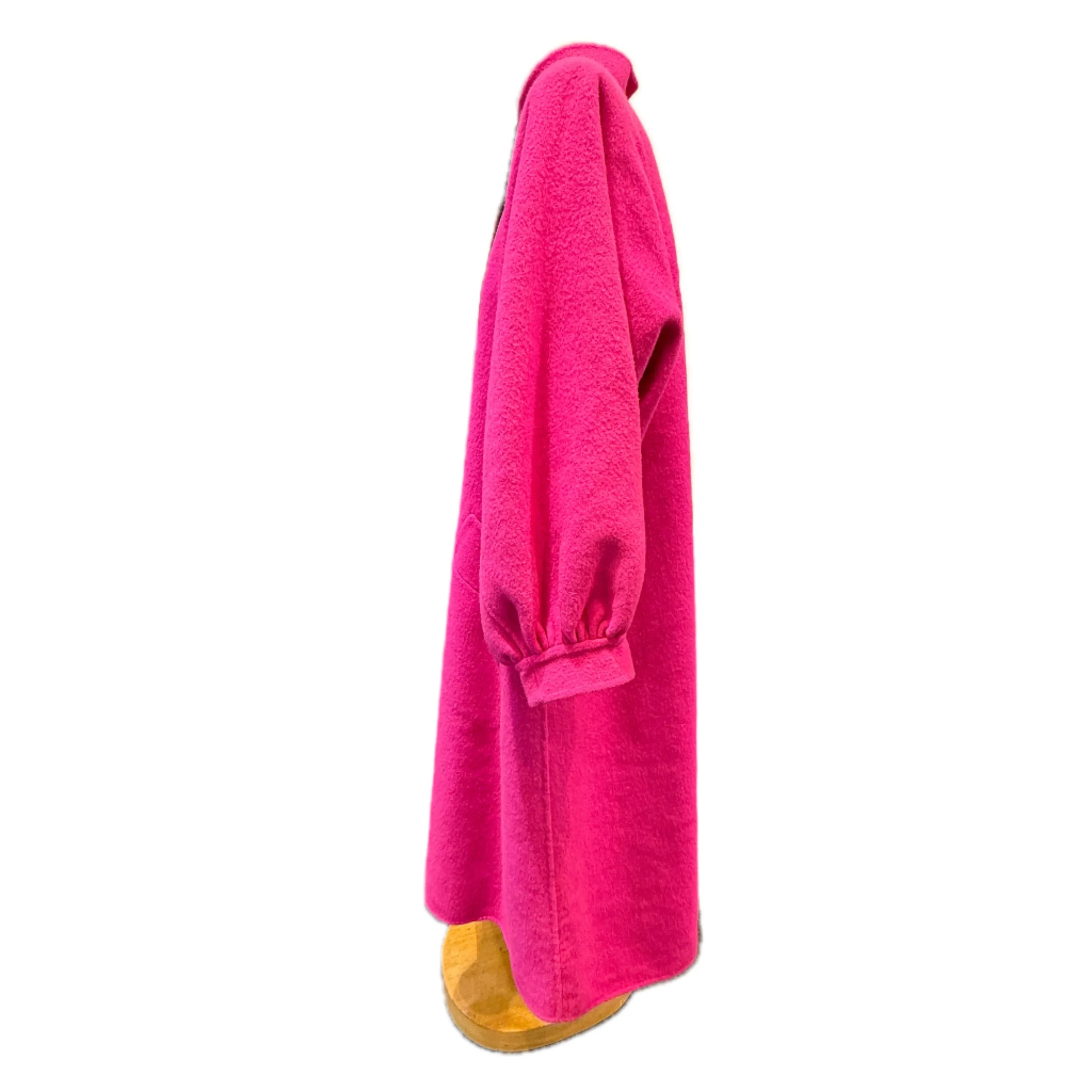 Saint Laurent Fuschia Pink Wool Coat - Lost Designer