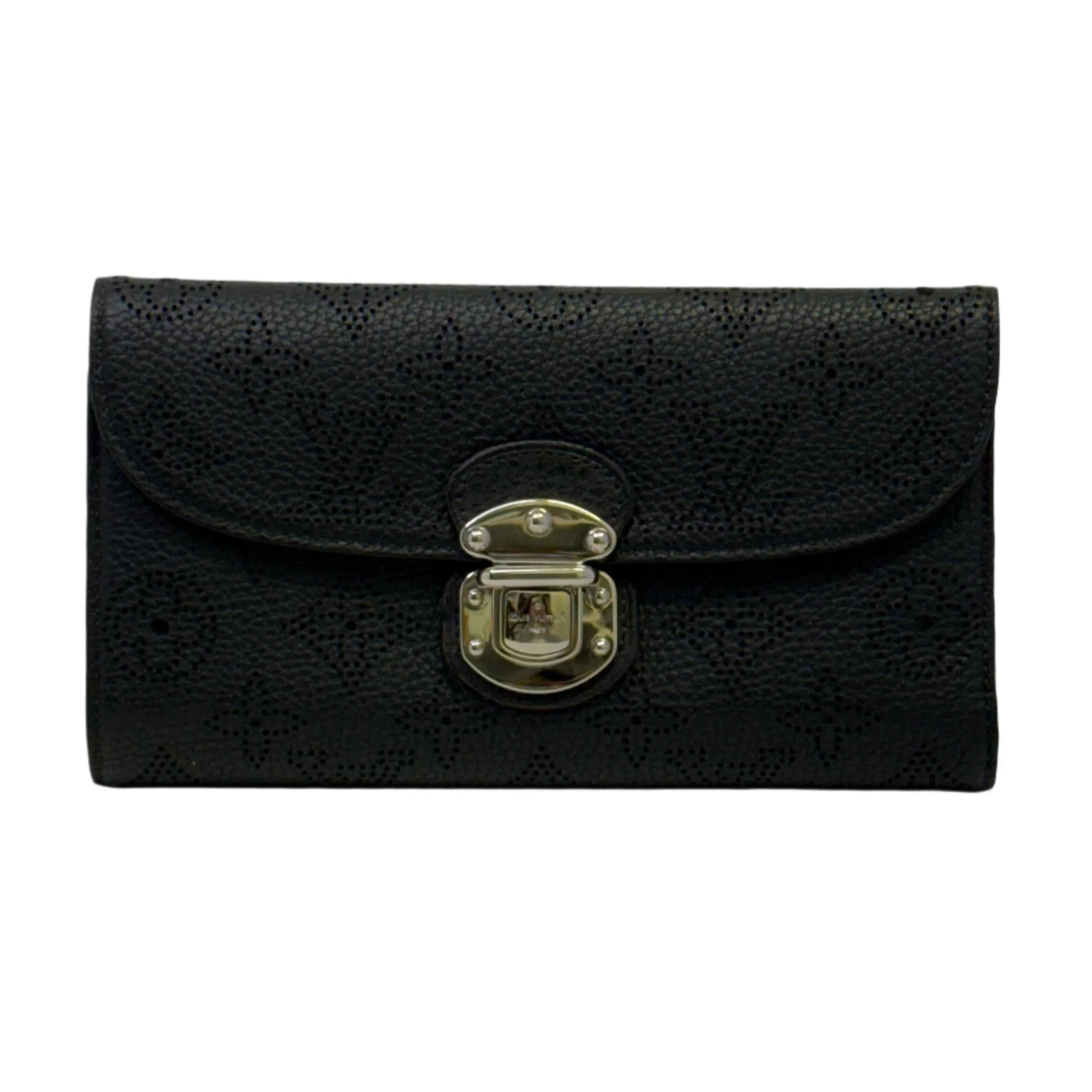 Louis Vuitton Mahina Amelia Long Wallet Black - Lost Designer