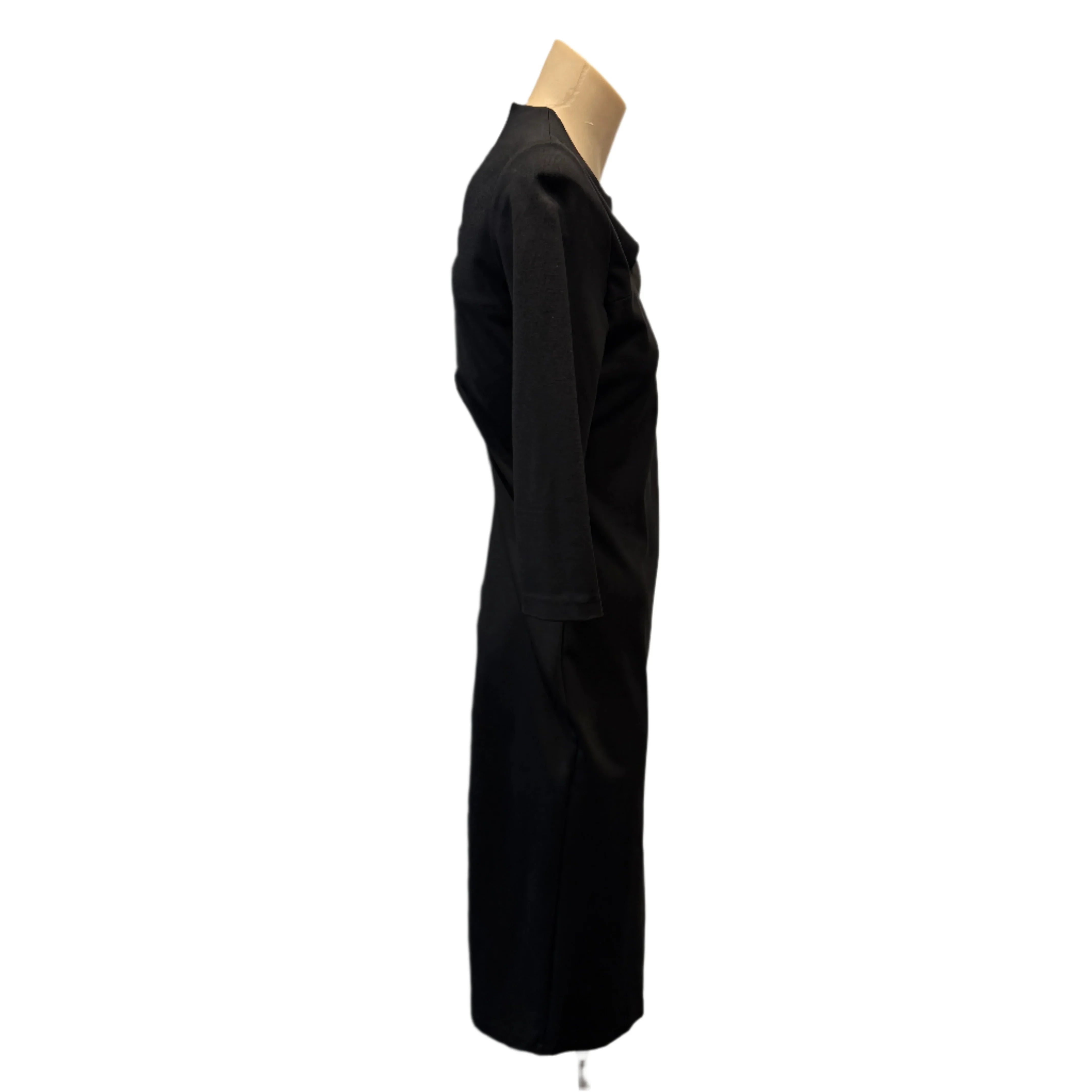 Versace Black Cutout Detail Sheath Midi Dress size 40 - Lost Designer