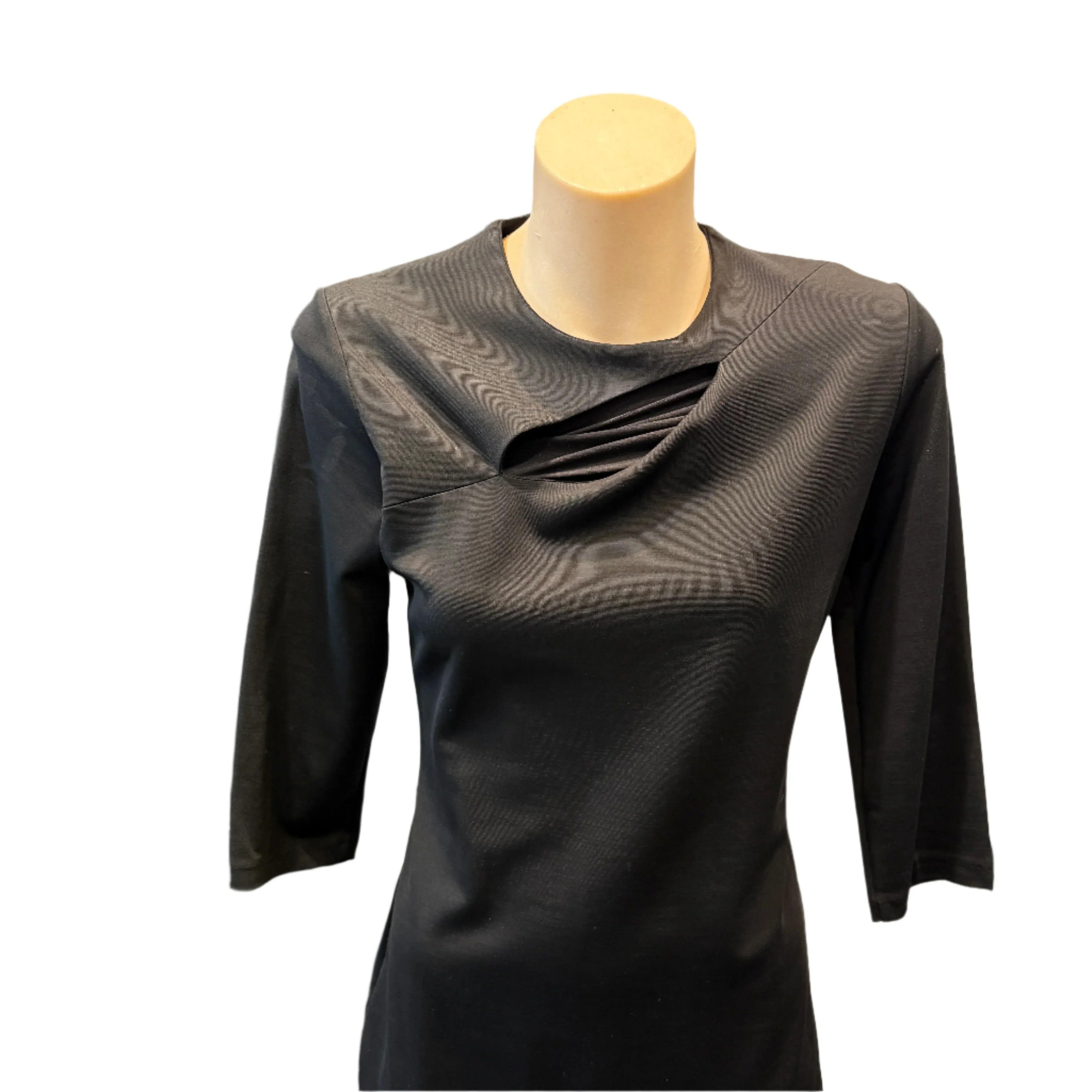 Versace Black Cutout Detail Sheath Midi Dress size 40 - Lost Designer