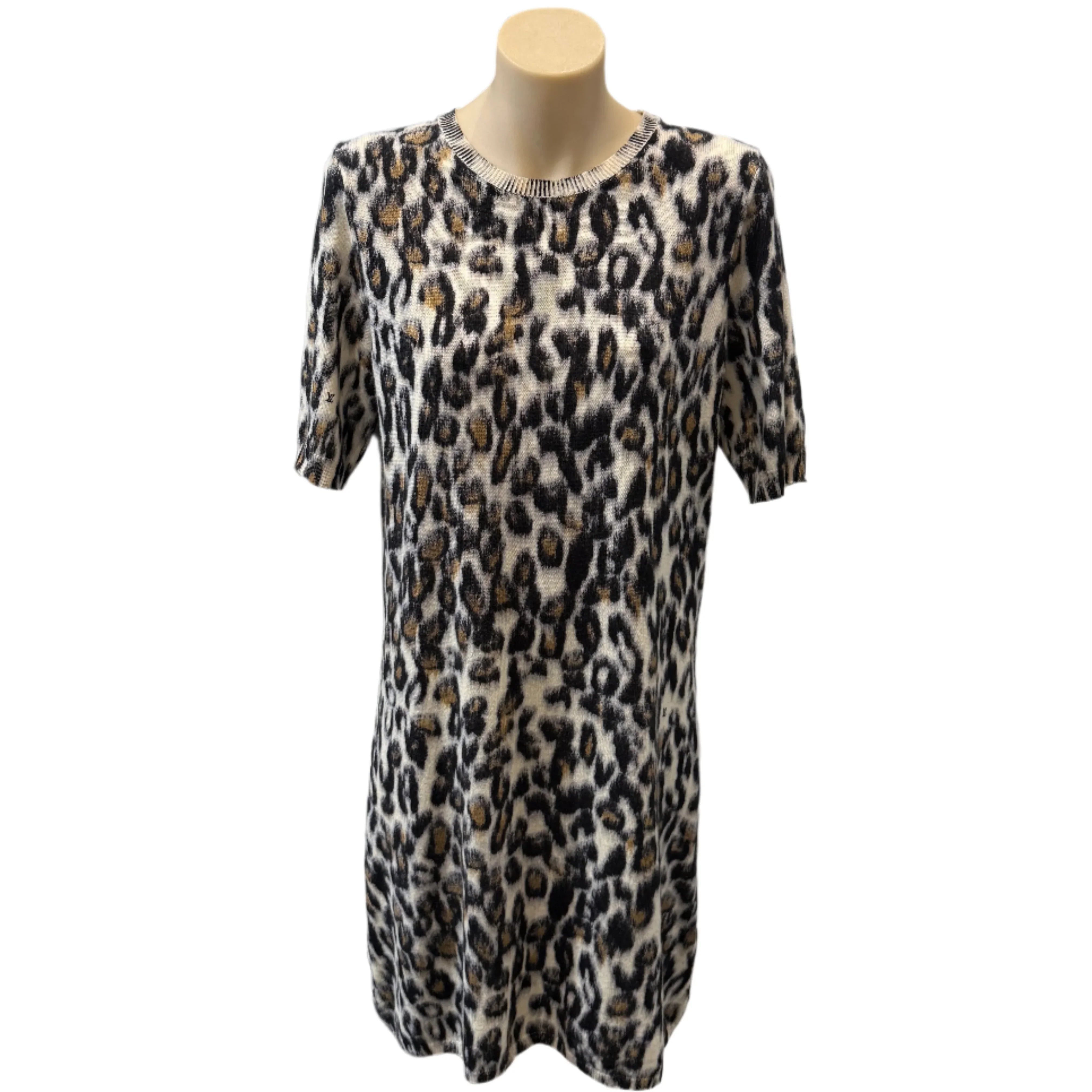 Louis Vuitton Cachemire Leopard Print Mini Dress Medium - Lost Designer