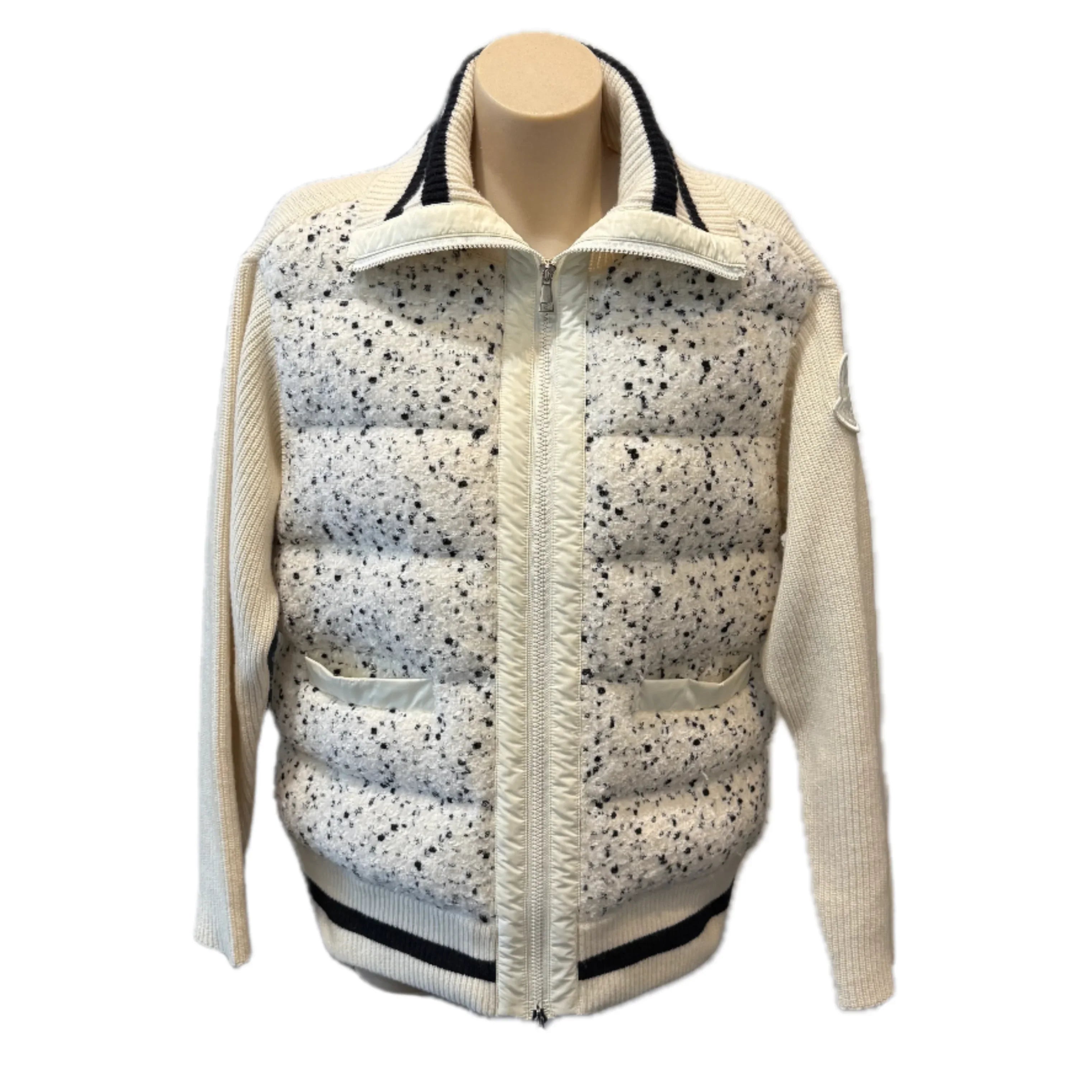 Moncler Padded Tweed Jacket Women's Small - Lost Designer