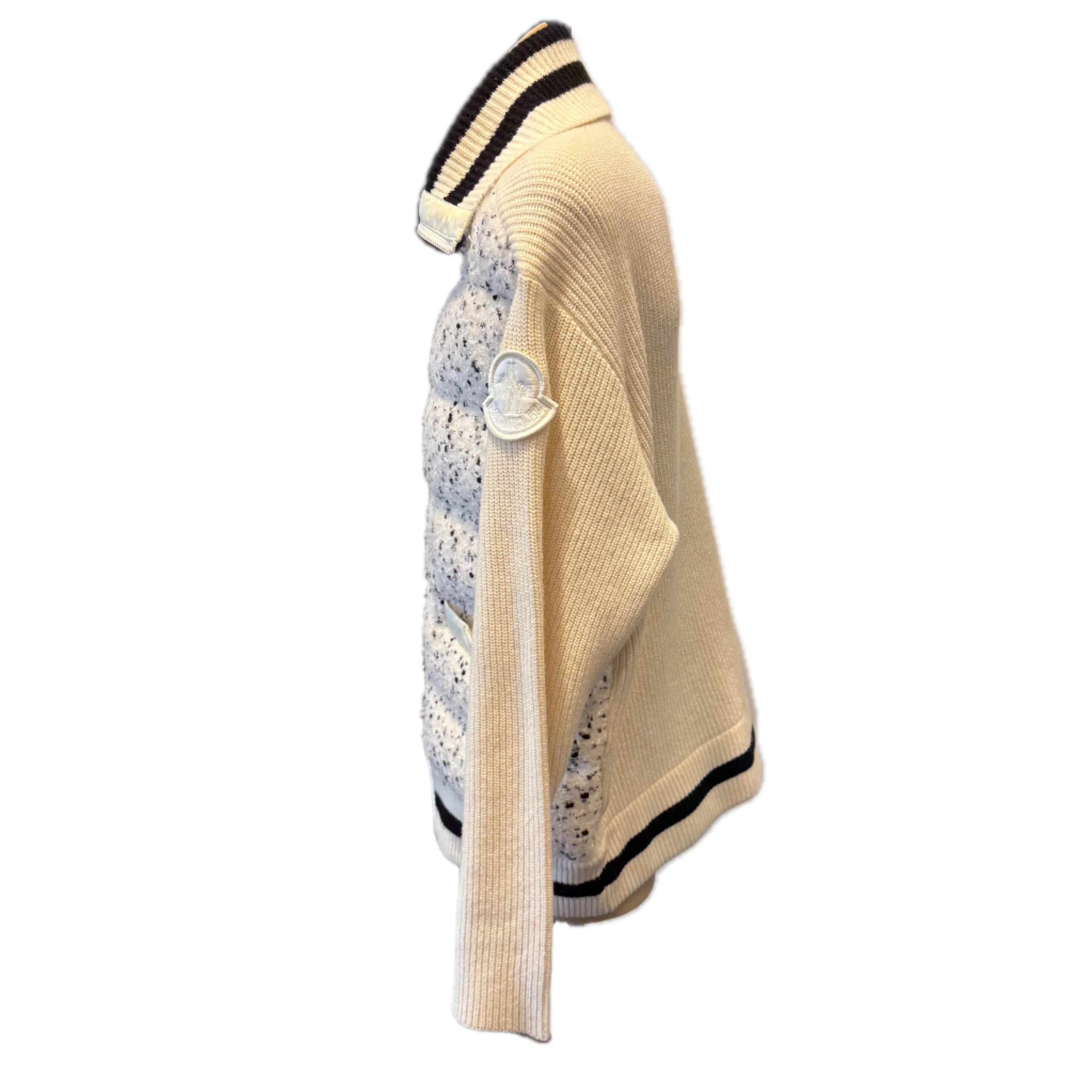 Moncler Padded Tweed Jacket Women's Small - Lost Designer