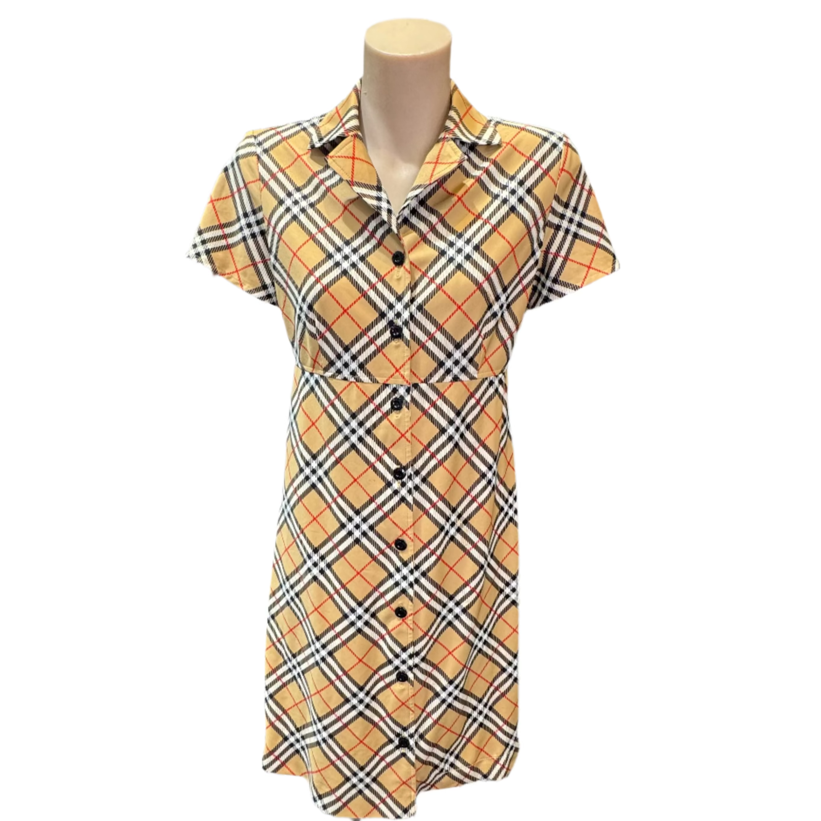 Burberry Check half-sleeve dress - Lost Designer
