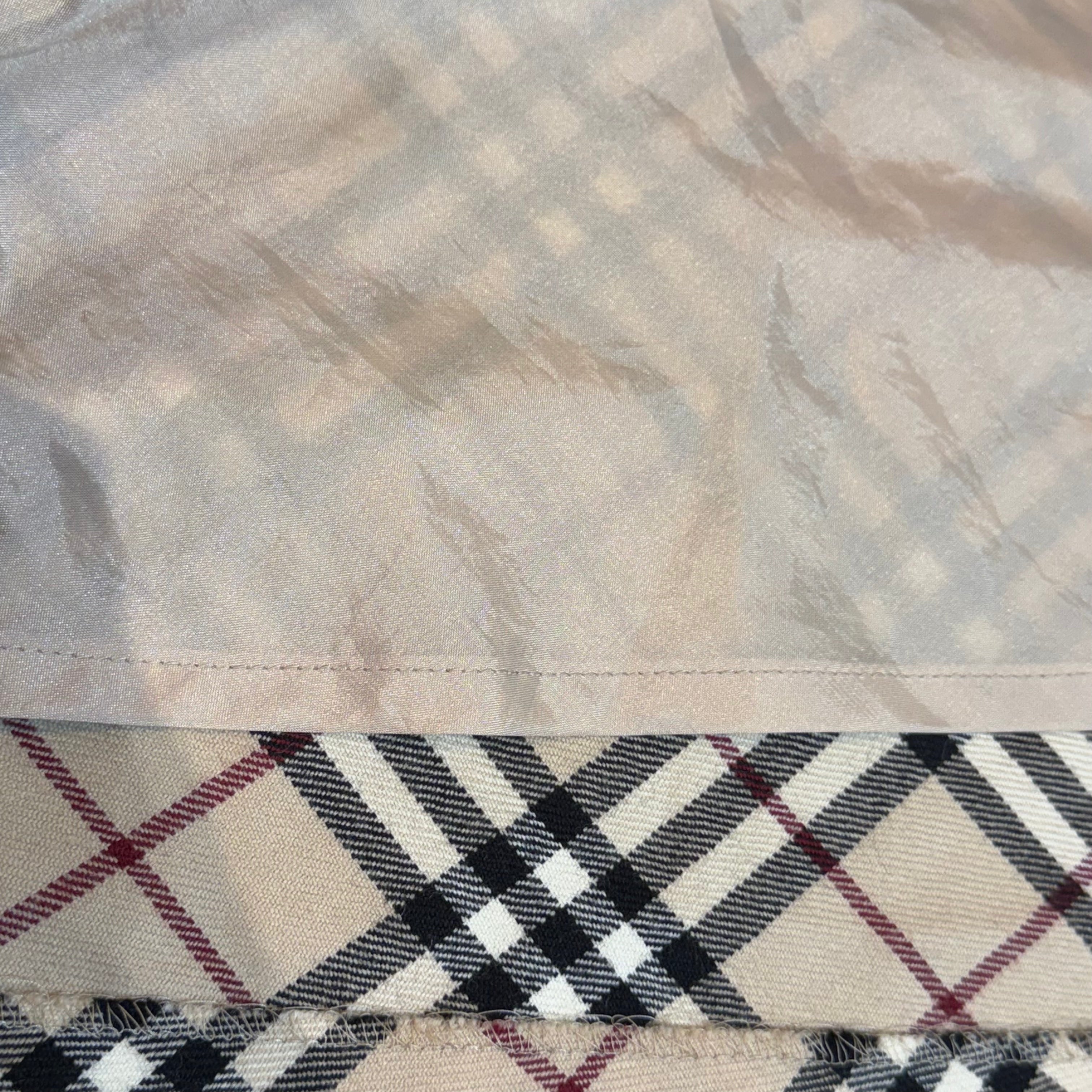 Beige Burberry sleeveless check dress size 38 - Lost Designer