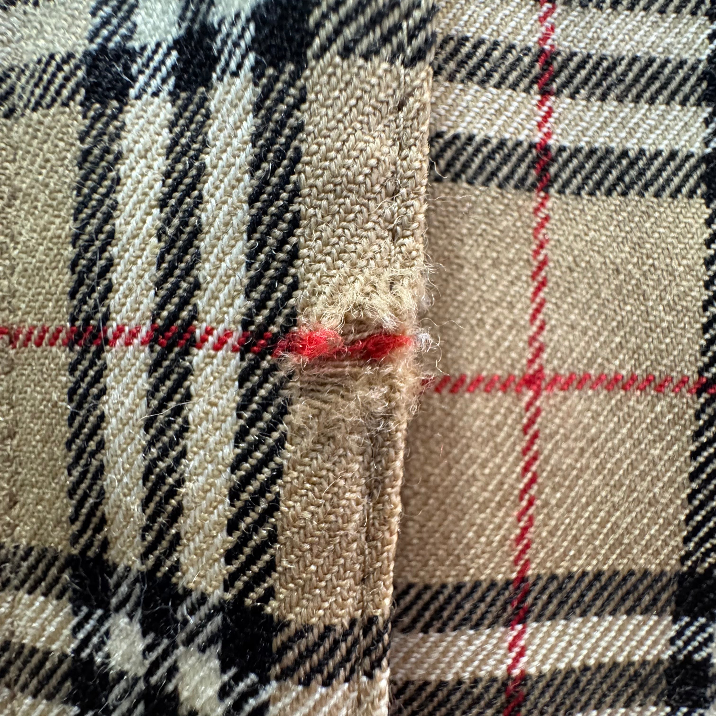 Burberry Check Short sleeve dress Beige size 38 - Lost Designer