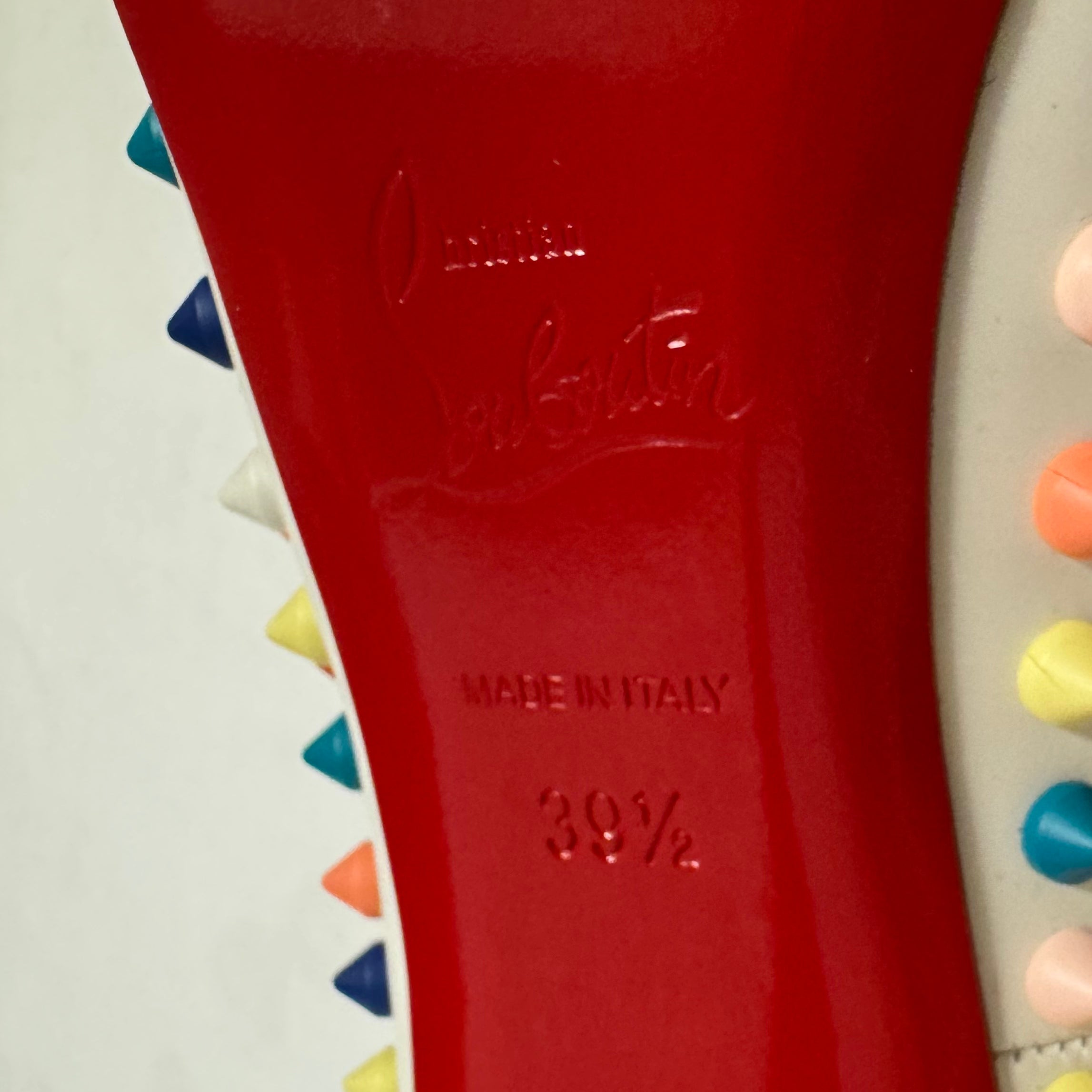Christian Louboutin Gomme Pigalle Spikes 120 Pumps Multicoloured 39.5 - Lost Designer