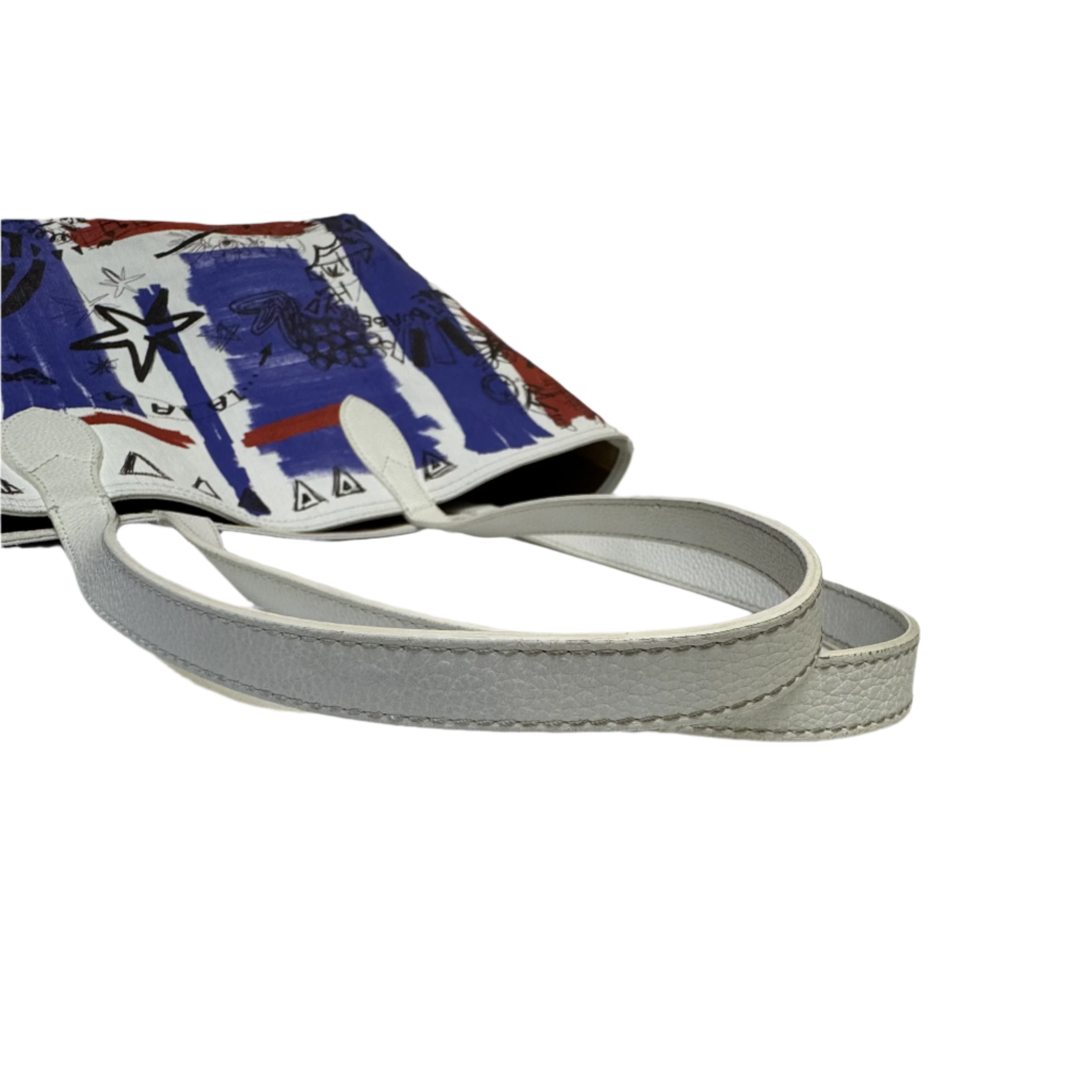 Burberry Canvas House Check Union Jack Sketchbook Reversible Doodle Tote - Lost Designer