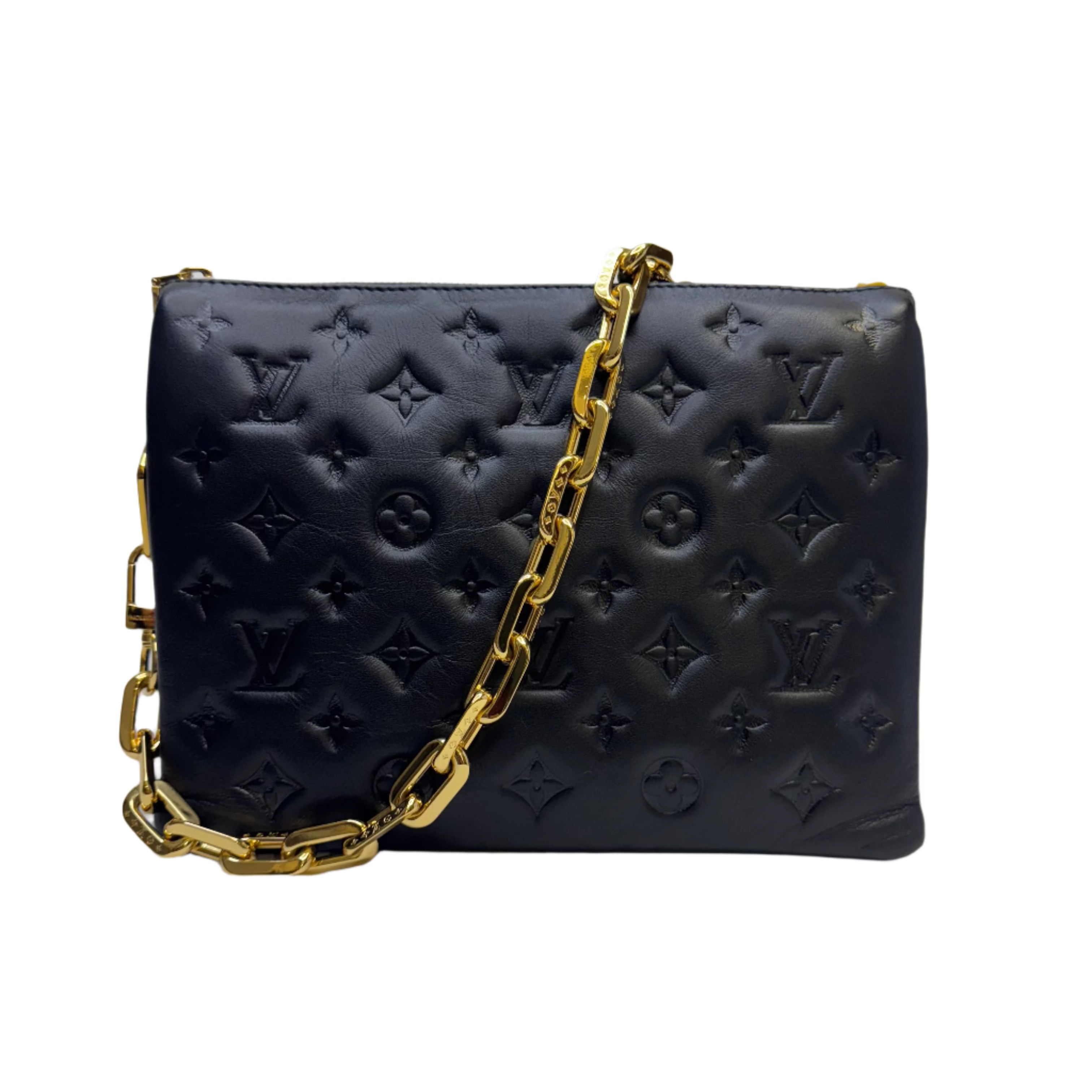 Louis Vuitton Coussin PM Black Shoulder Bag Black - Lost Designer