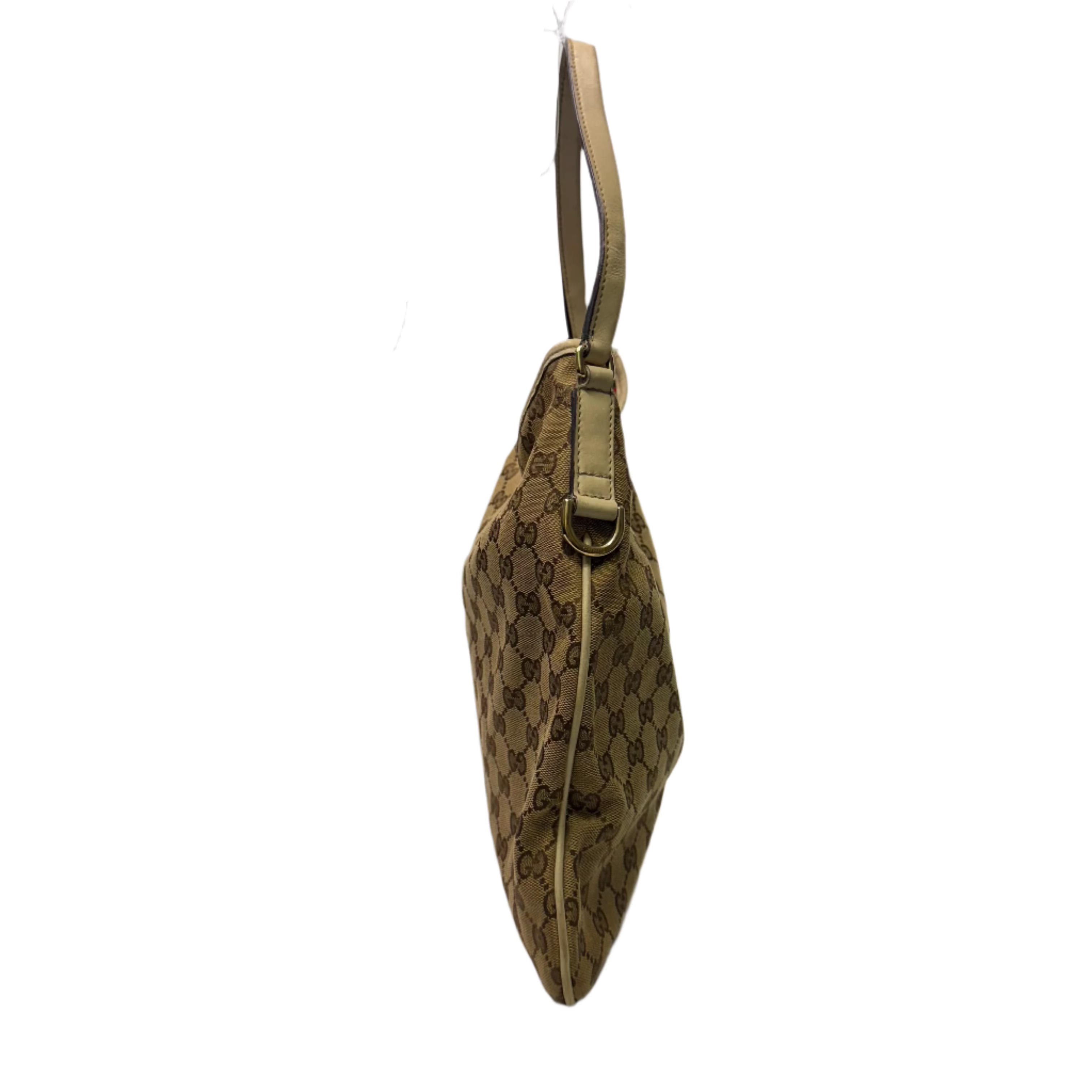 Guccui Monogram GG New Britt Hobo Ivory Shoulder Bag - Lost Designer