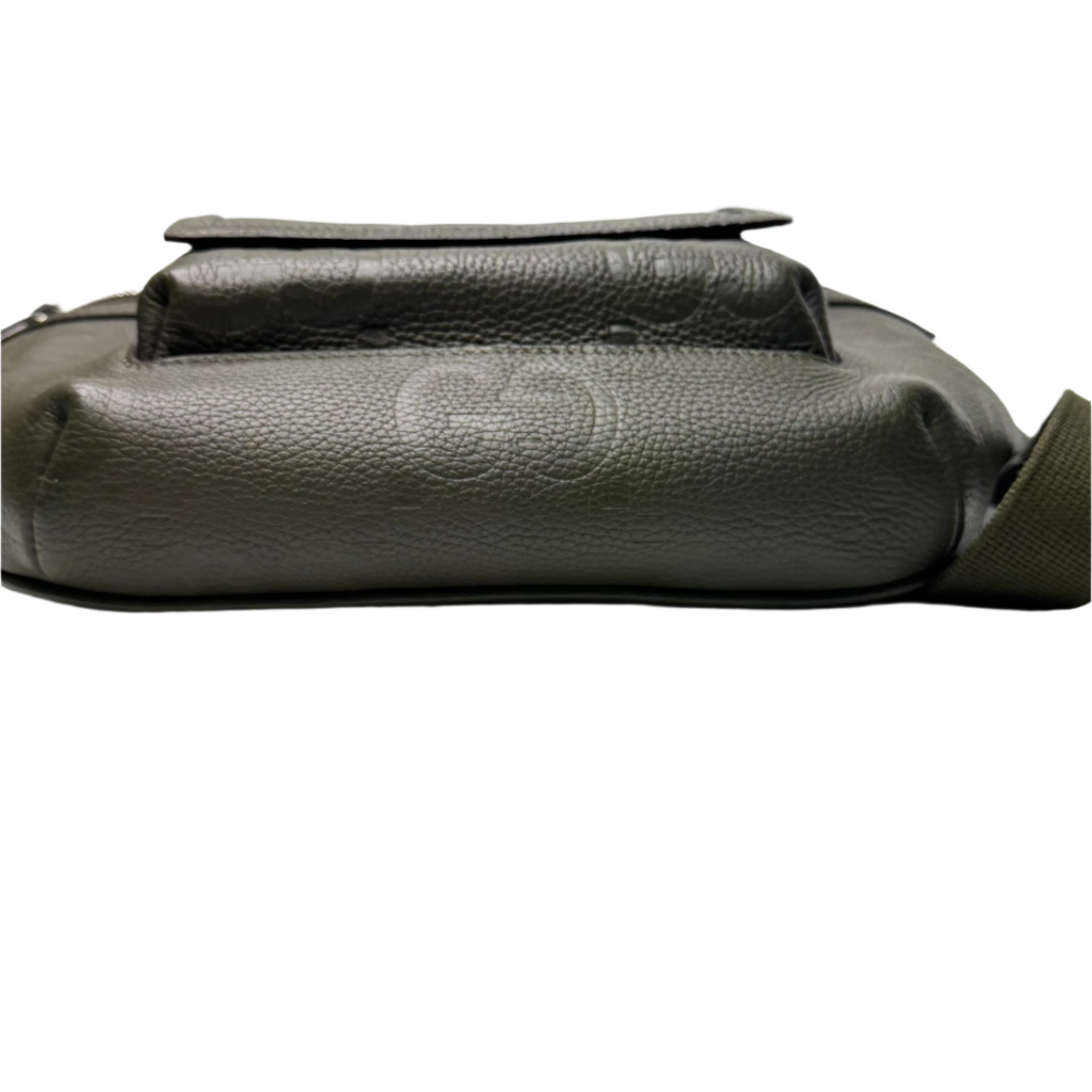 Gucci Jumbo GG Belt Bag Leather Olive Green - Lost Designer