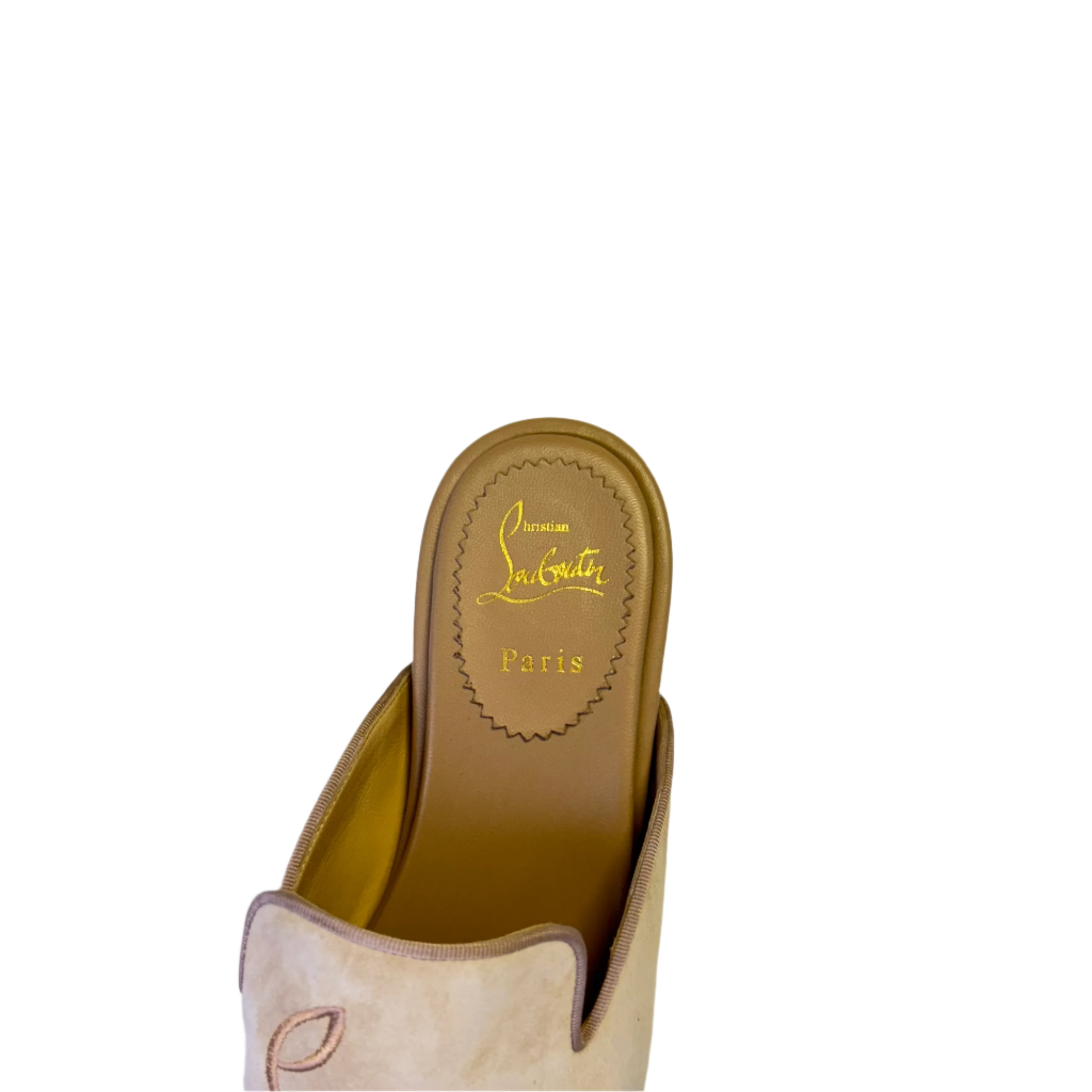 Christian Louboutin Coolito Flat Slides Mules Brown - Lost Designer