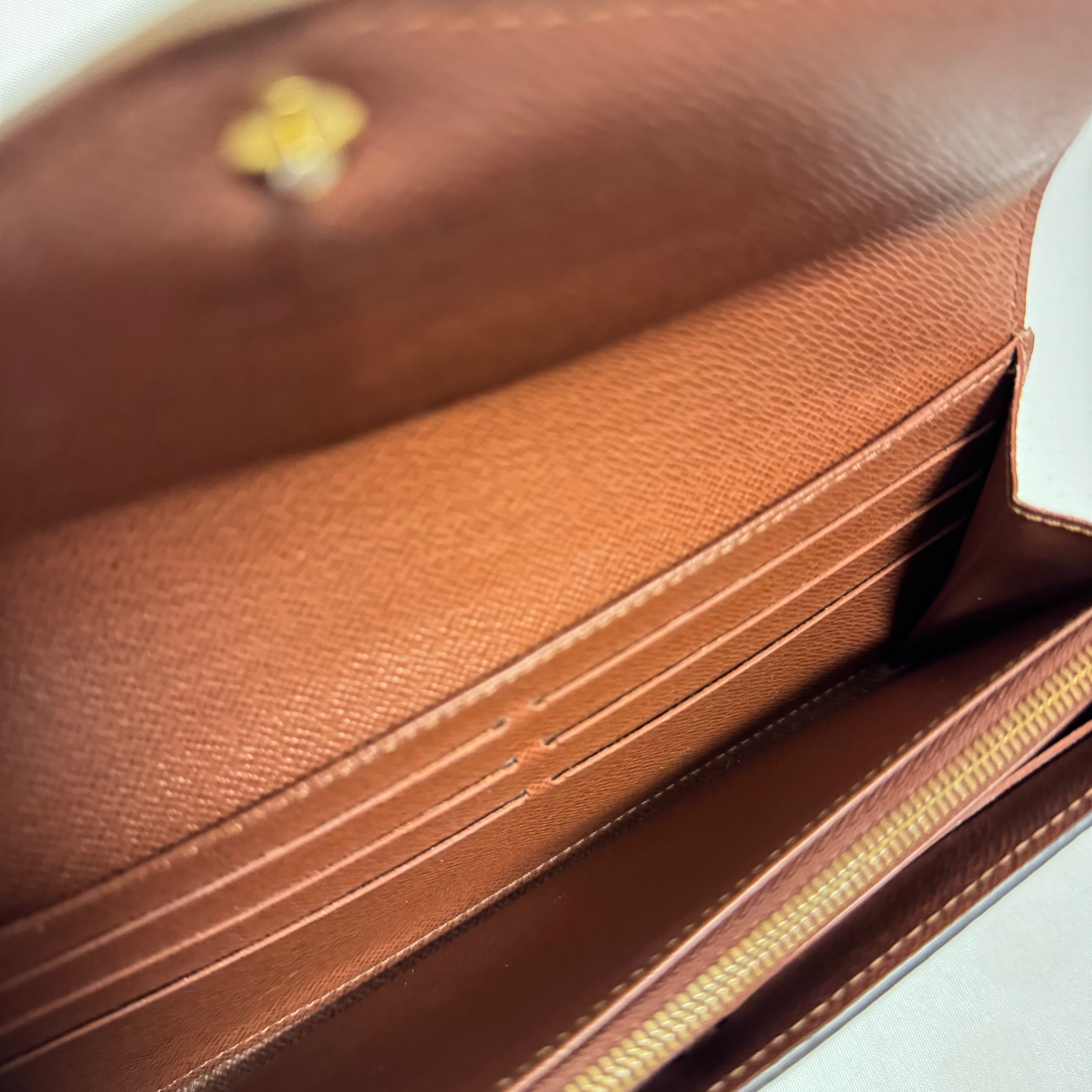Louis Vuitton Monogram Long Sarah Wallet - Lost Designer