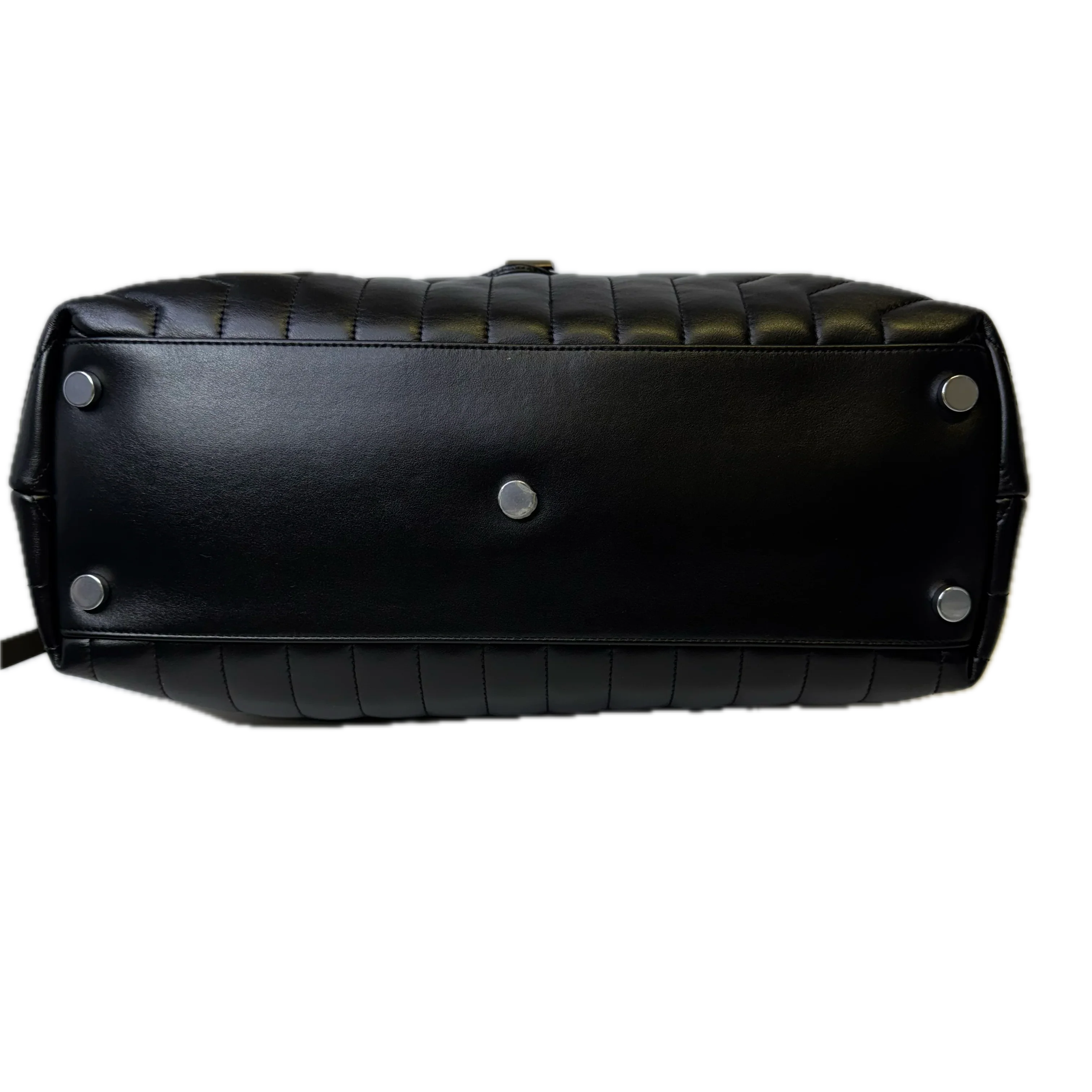 Saint Laurent Loulou Large Handbag Leather Black - Lost Designer