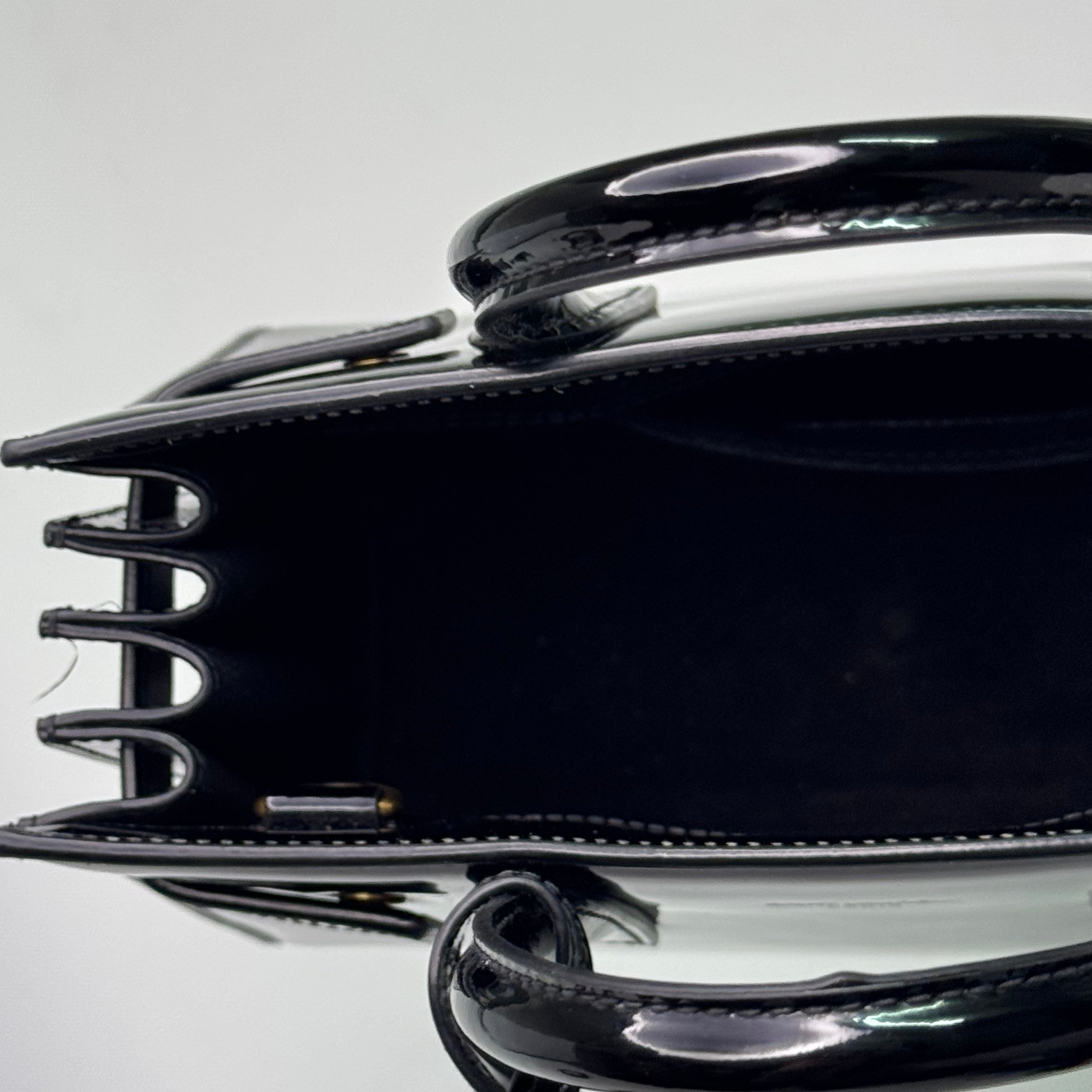 Saint Laurent Sac De Jour Handbag Patent Leather Black - Lost Designer