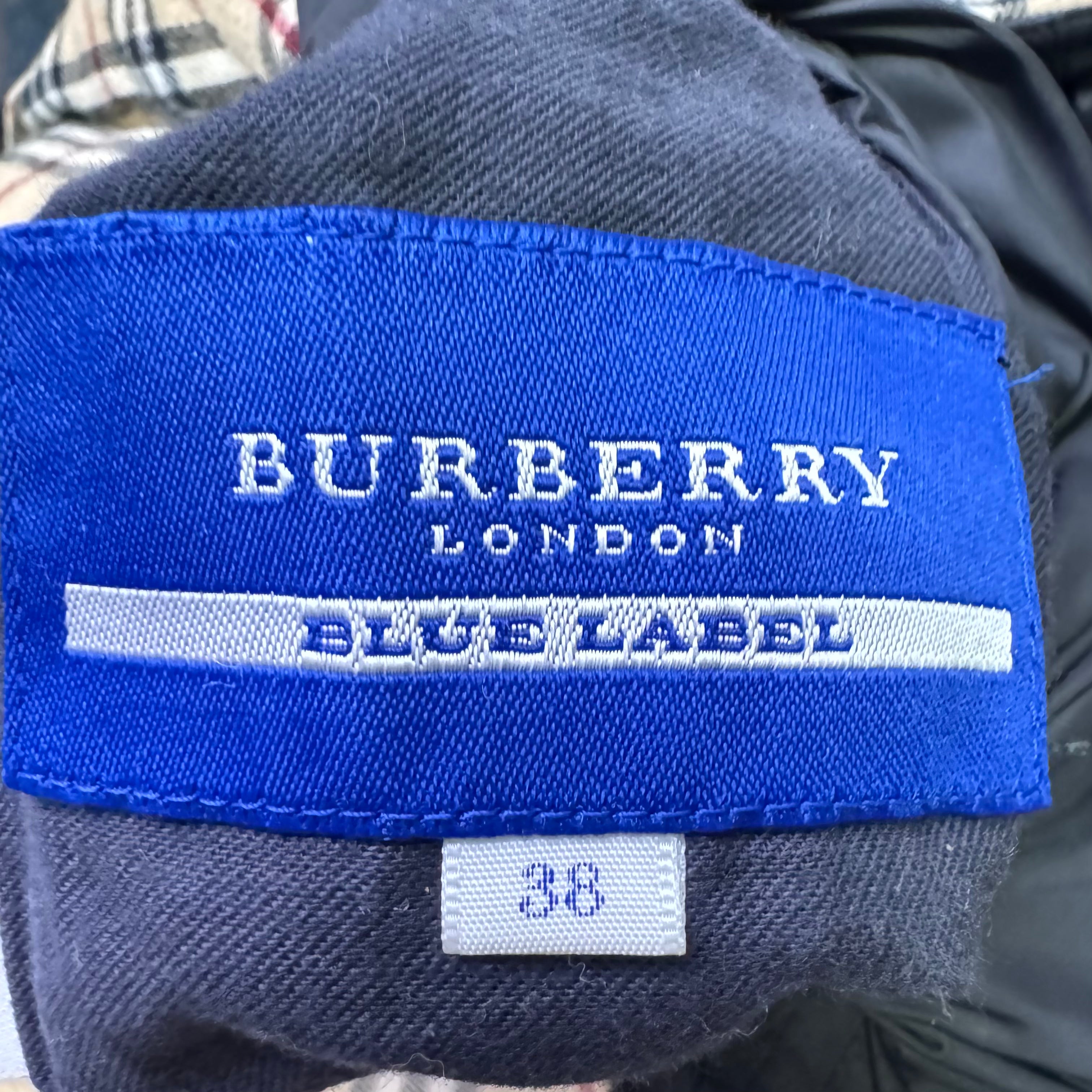 Burberry London Blue Label Puffer Jacket Beige 36 - Lost Designer