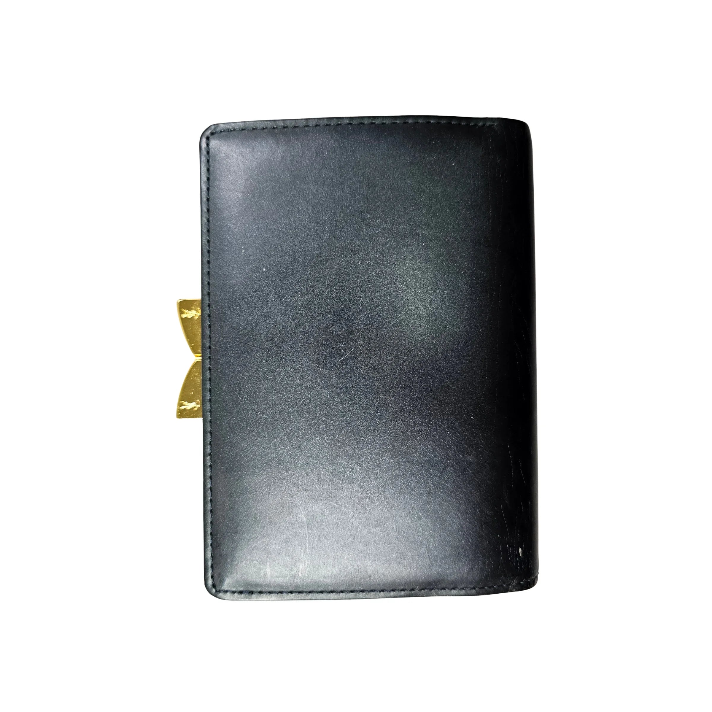 Saint Laurent Navy Blue Leather Wallet - Lost Designer