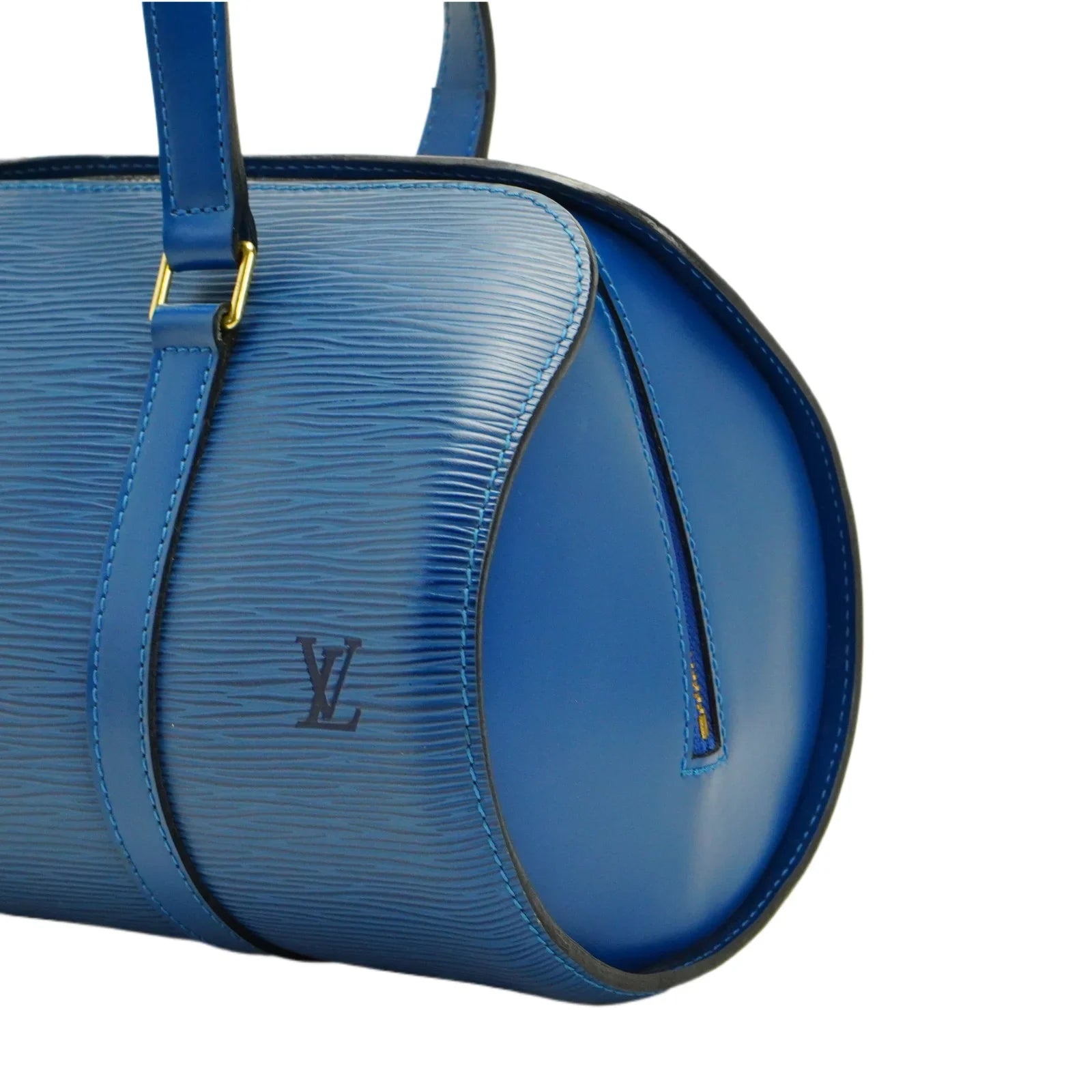 Louis Vuitton Epi Papillon Blue Bag With Pouch - Lost Designer