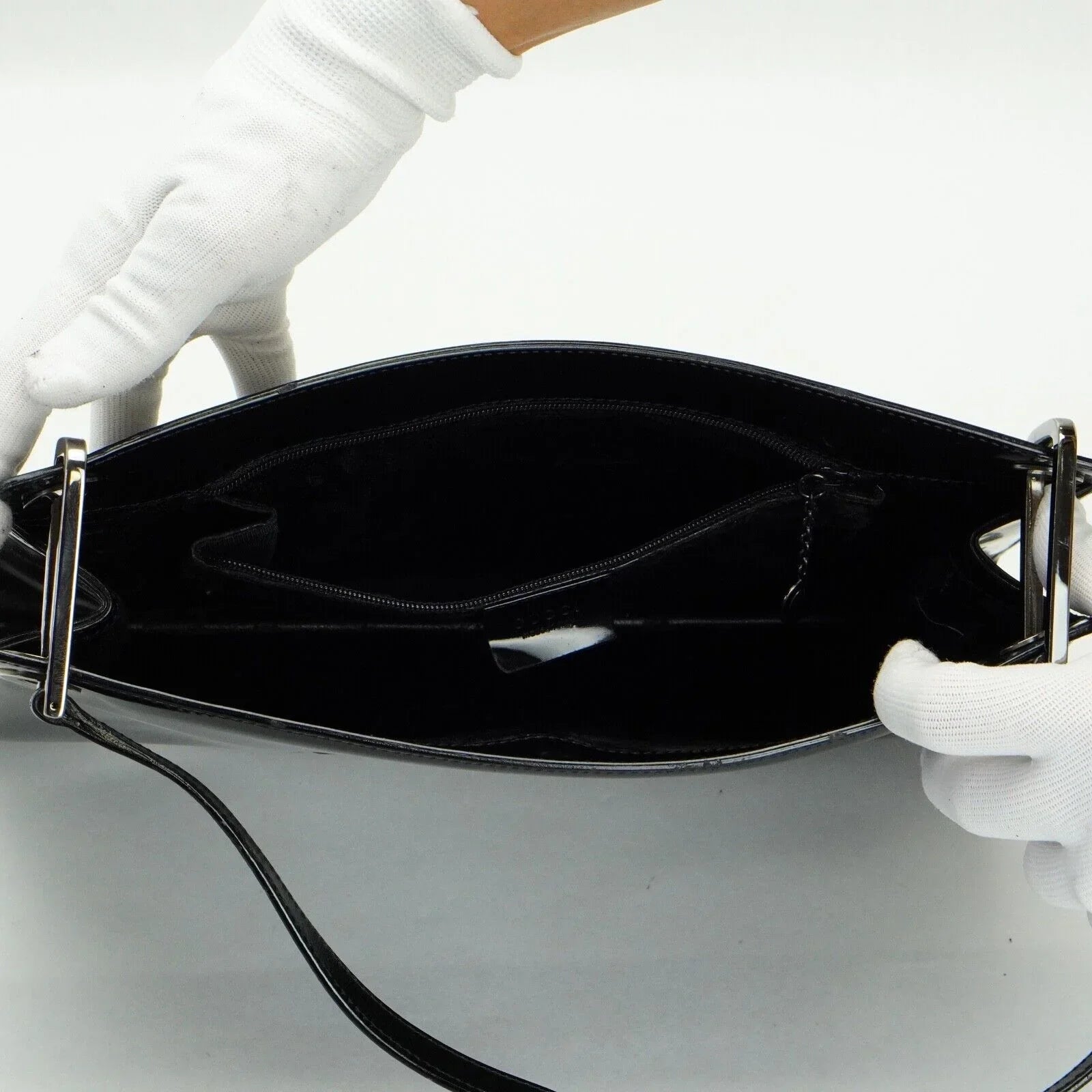 Gucci Patent Leather Bag Black - Lost Designer