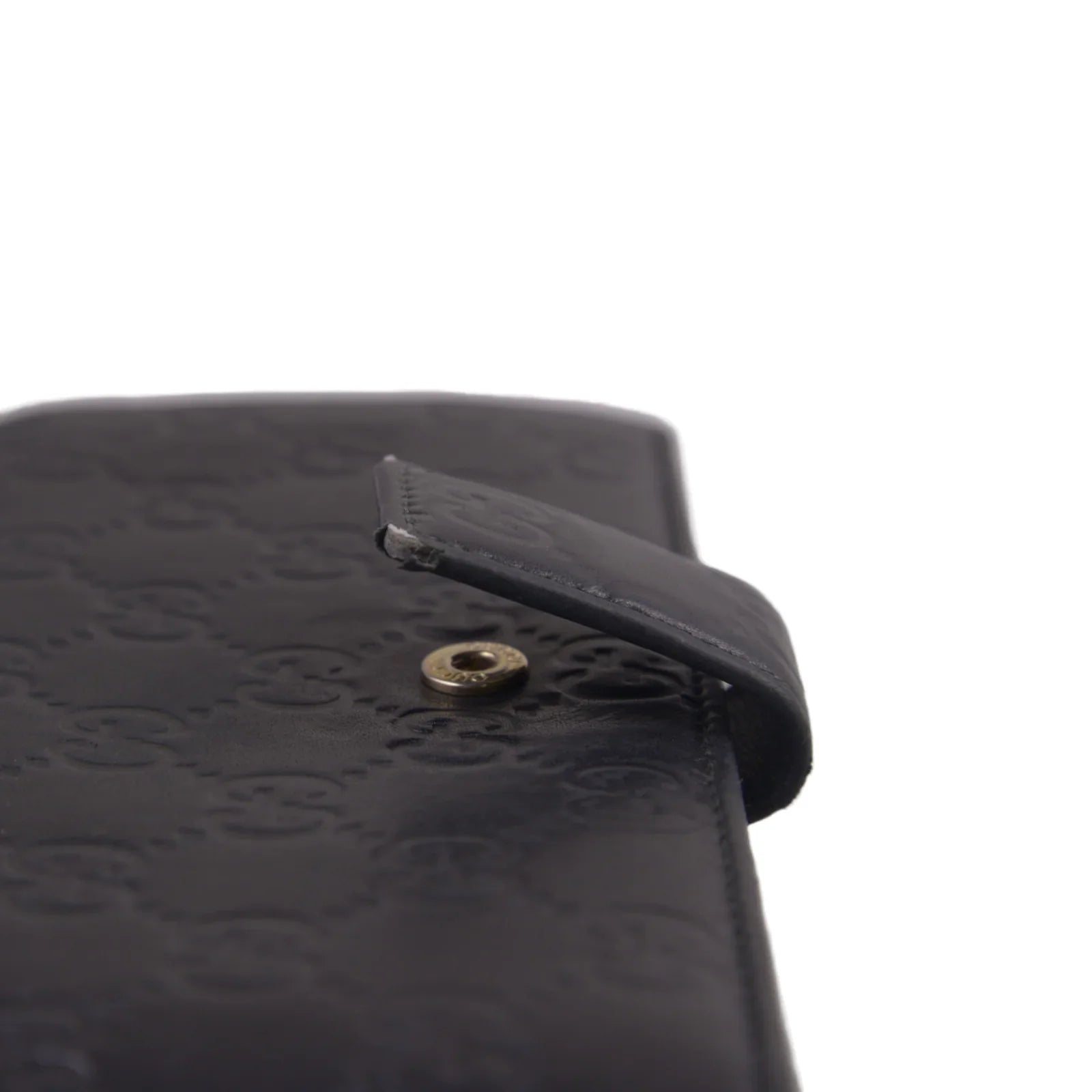 Gucci Black Continental Leather Wallet - Lost Designer