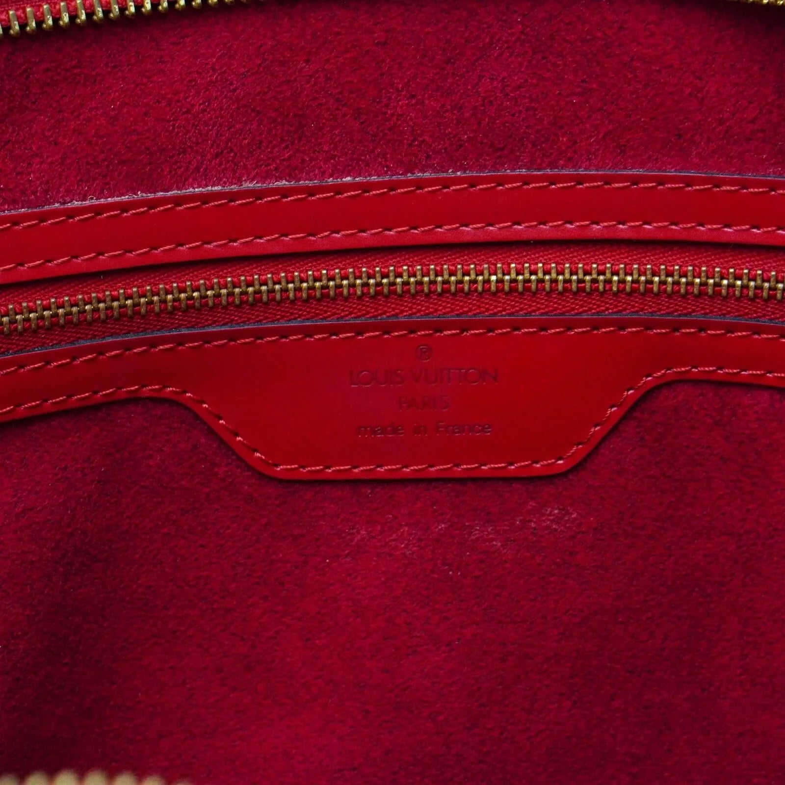 Louis Vuitton Saint Jacques Epi Leather Shoulder Bag Red - Lost Designer