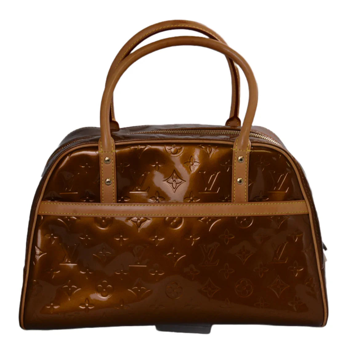 Louis Vuitton Monogram Vernis Tompkins Bag, Square, Bronze - Lost Designer