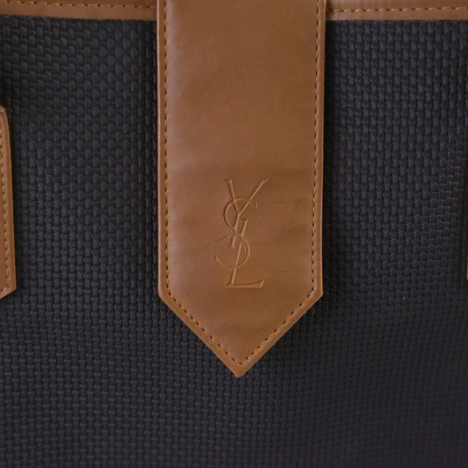 Saint Laurent Leather x Canvas Large Tote - Lost Designer
