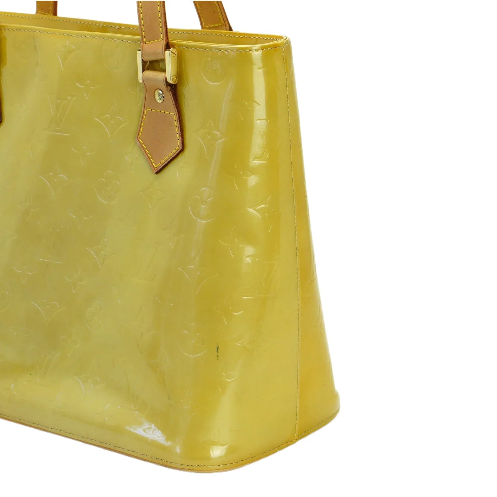 Louis Vuitton Vernis Houston Tote Bag Yellow - Lost Designer