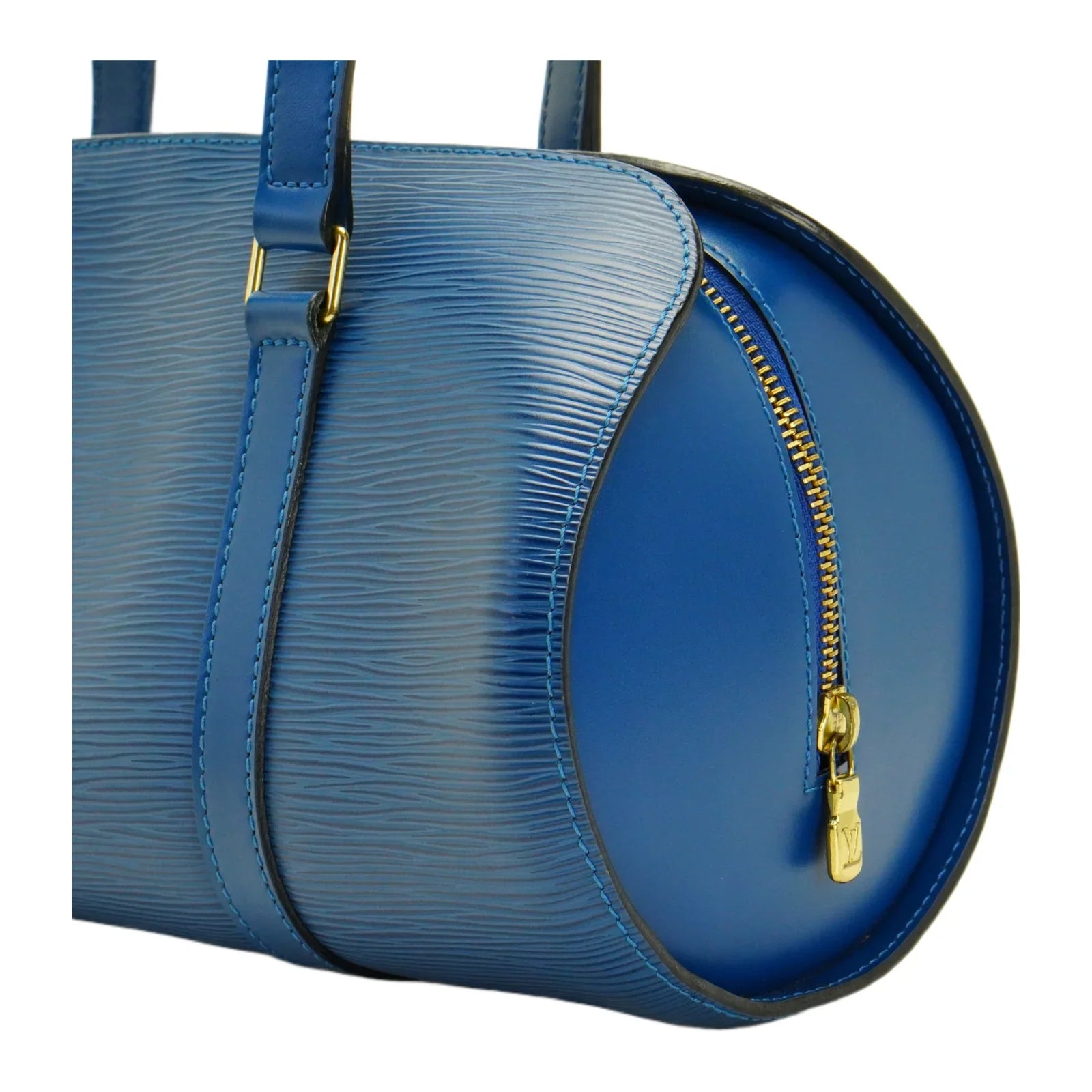 Louis Vuitton Epi Papillon Blue Bag With Pouch - Lost Designer